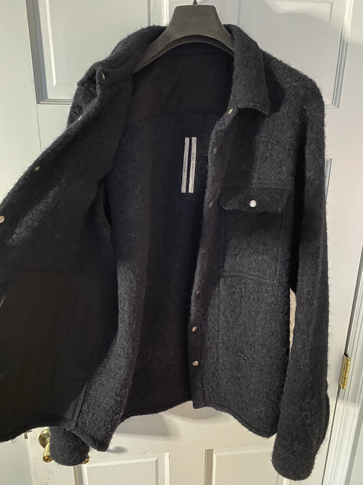 Rick Owens Rick Owens mainline WOOL blend outer shirt (unisex) Size US M / EU 48-50 / 2 - 4 Thumbnail