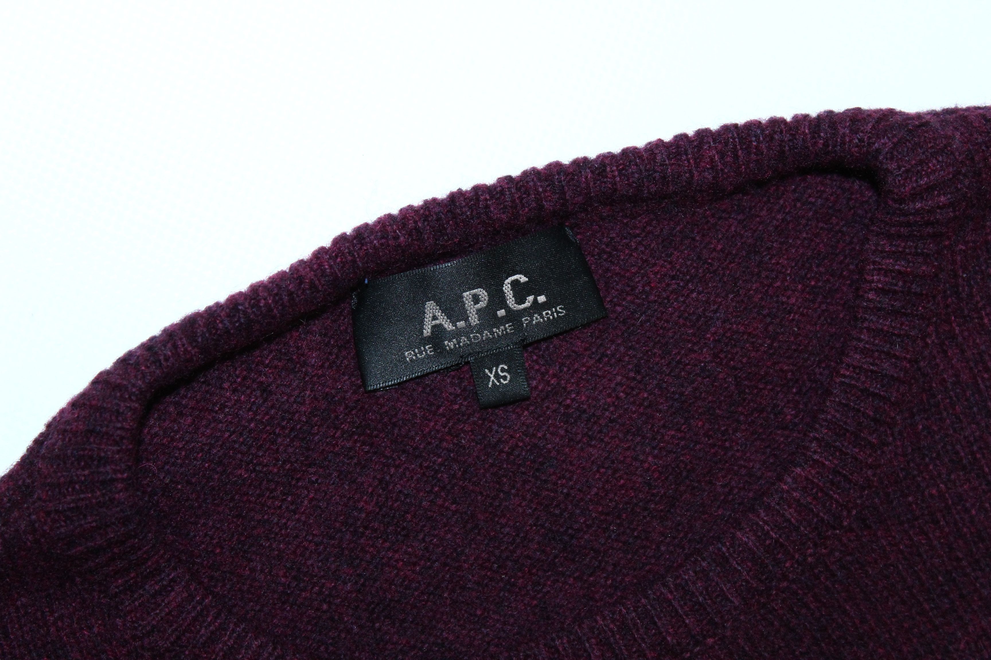 A.P.C. A.P.C. Lambswool Crew neck Knitted Sweater Size US XS / EU 42 / 0 - 3 Thumbnail