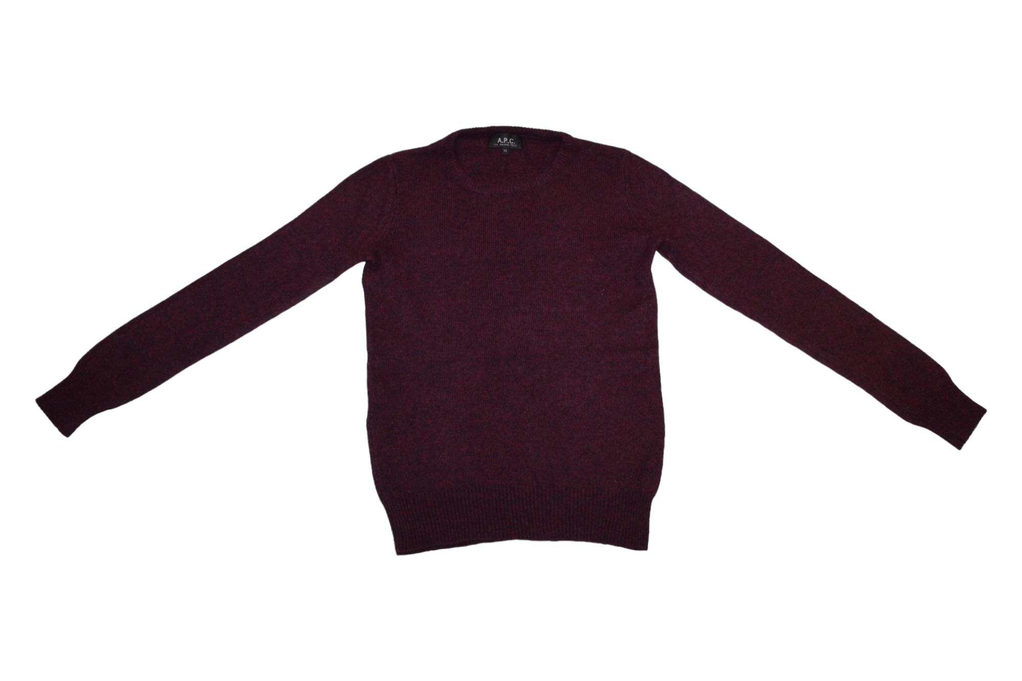 A.P.C. A.P.C. Lambswool Crew neck Knitted Sweater Size US XS / EU 42 / 0 - 2 Thumbnail