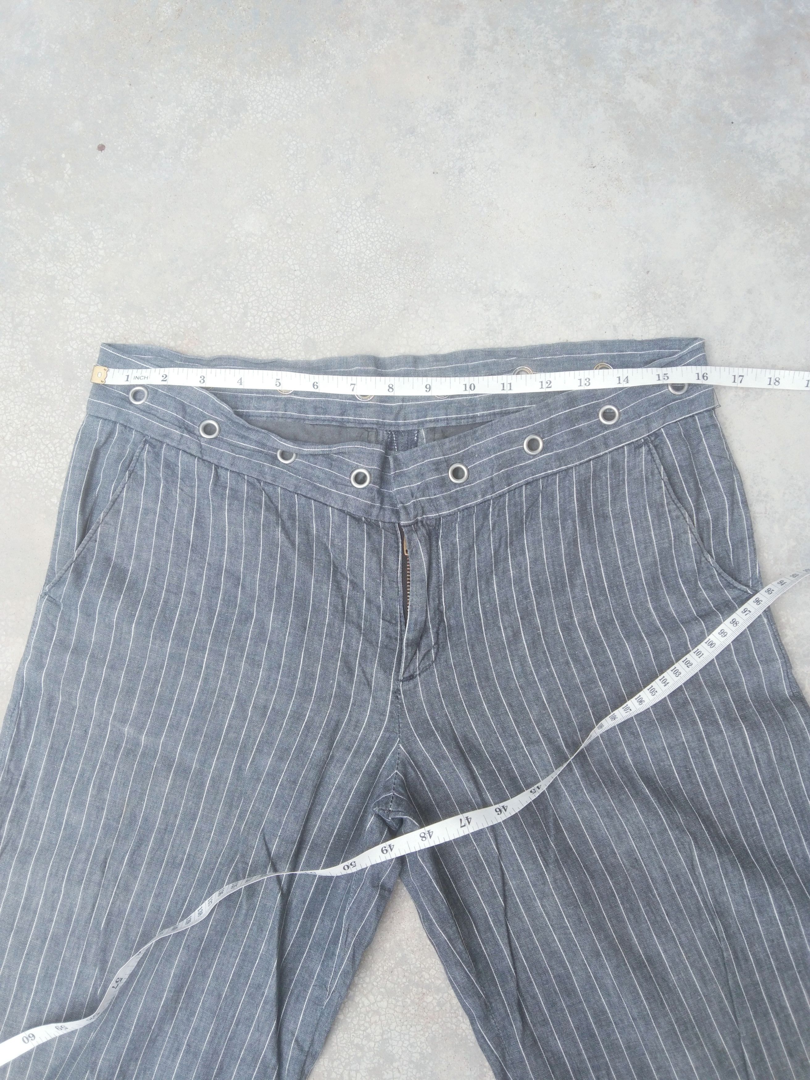 BEAUTY&YOUTH × Designer × Japanese Brand Vintage Retro Beauty & Youth Striped Wide Leg Pants 30x30 Size US 30 / EU 46 - 3 Thumbnail