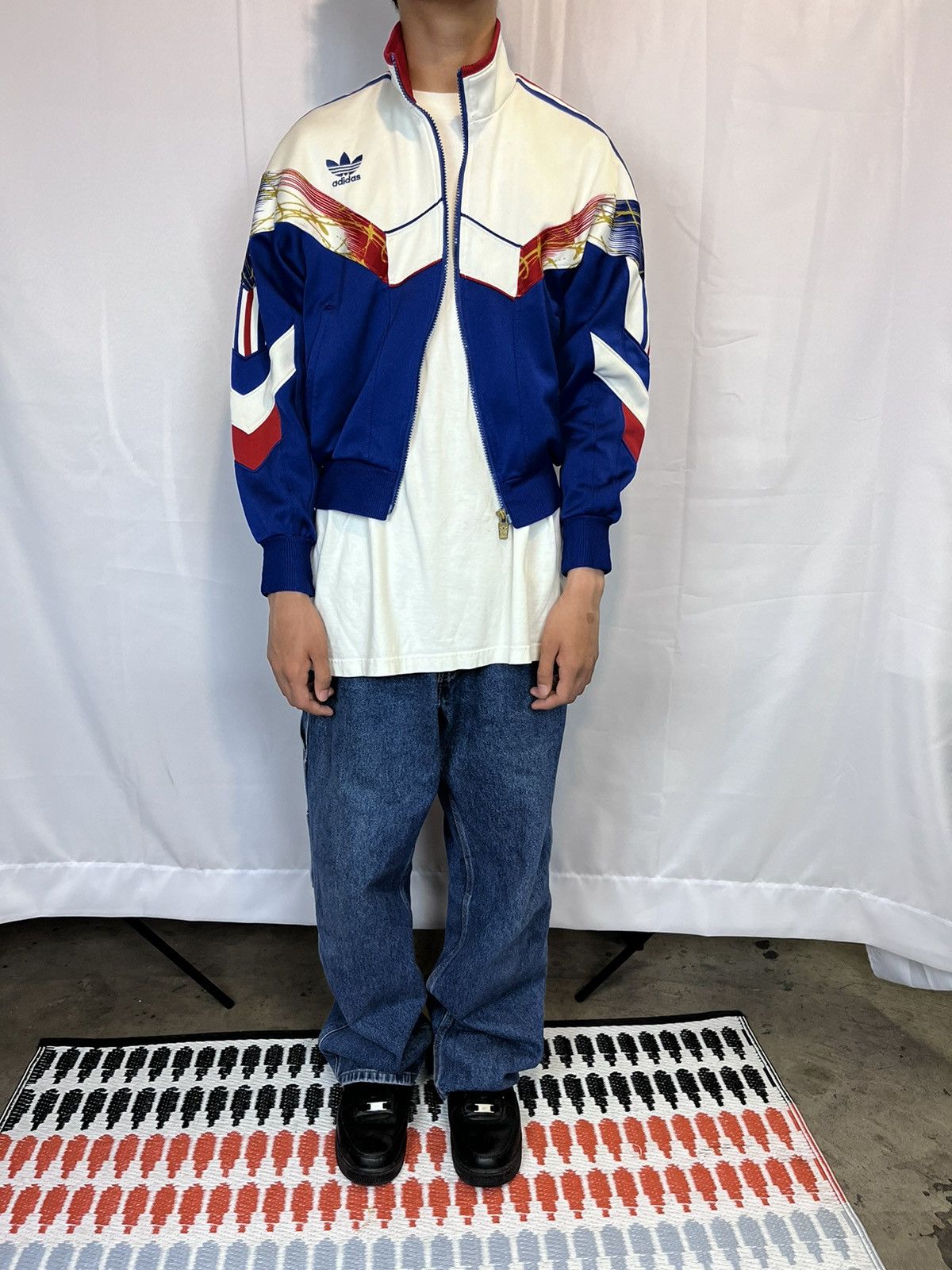 Adidas retro track jacket online