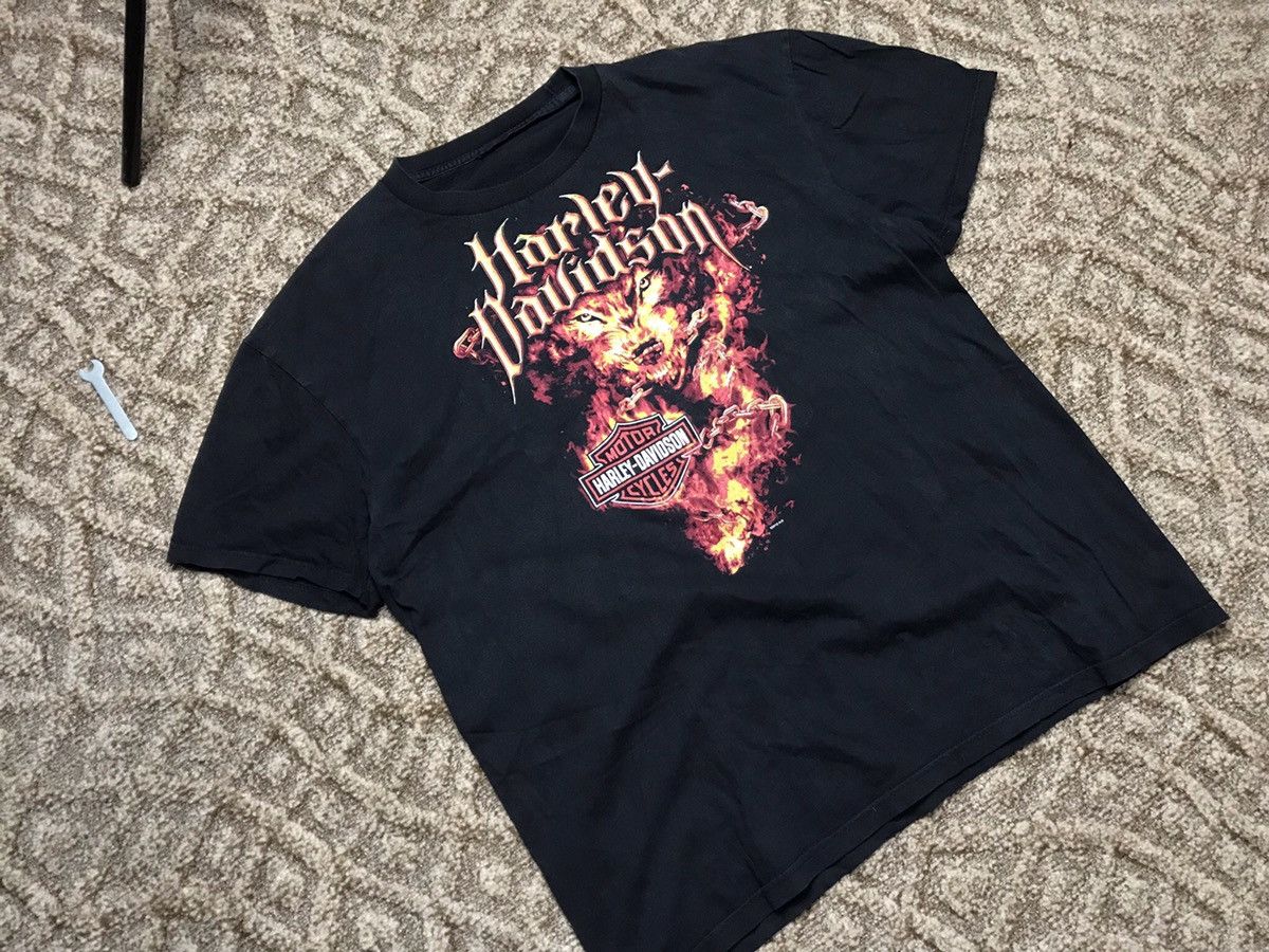 Harley Davidson Harley Davidson Wolf printed t-shirt Size US XL / EU 56 / 4 - 1 Thumbnail