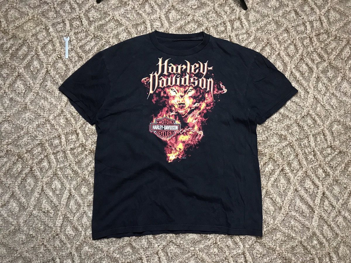 Harley Davidson Harley Davidson Wolf printed t-shirt Size US XL / EU 56 / 4 - 2 Thumbnail