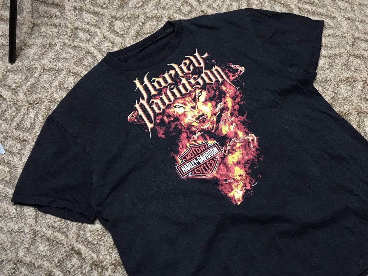 Harley Davidson Harley Davidson Wolf printed t-shirt Size US XL / EU 56 / 4 - 3 Thumbnail