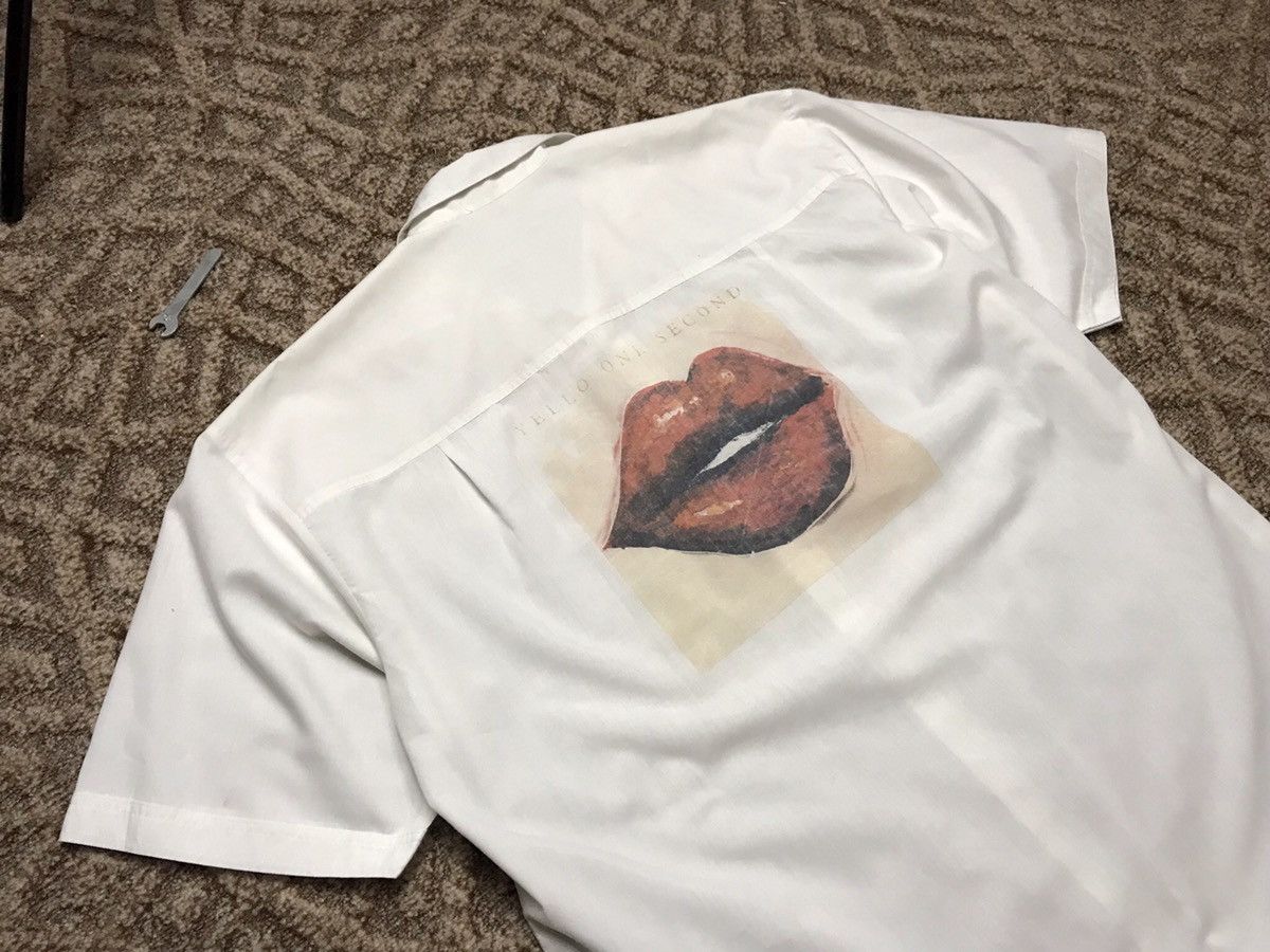 Band Tees Yello One Second Lips print shirt Size US XL / EU 56 / 4 - 11 Thumbnail