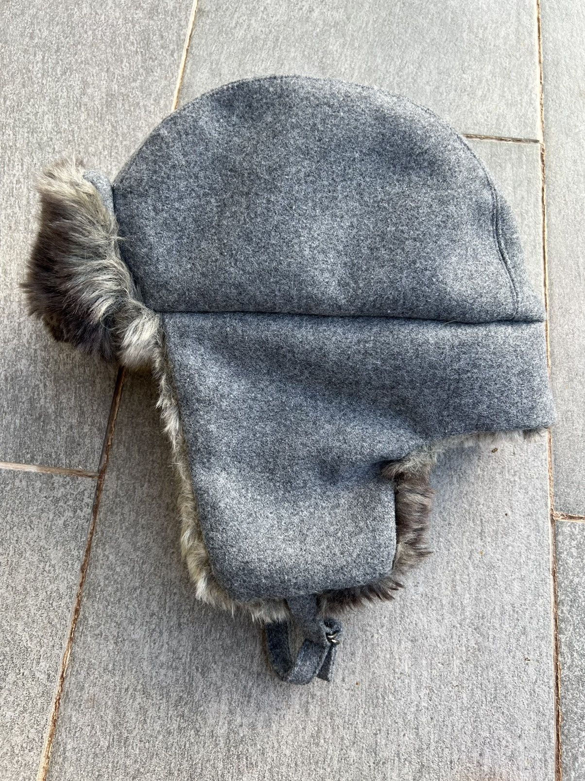image of Vivienne Westwood Winter Ushanka/ Trapper Hat / Flight Cap in Grey, Men's