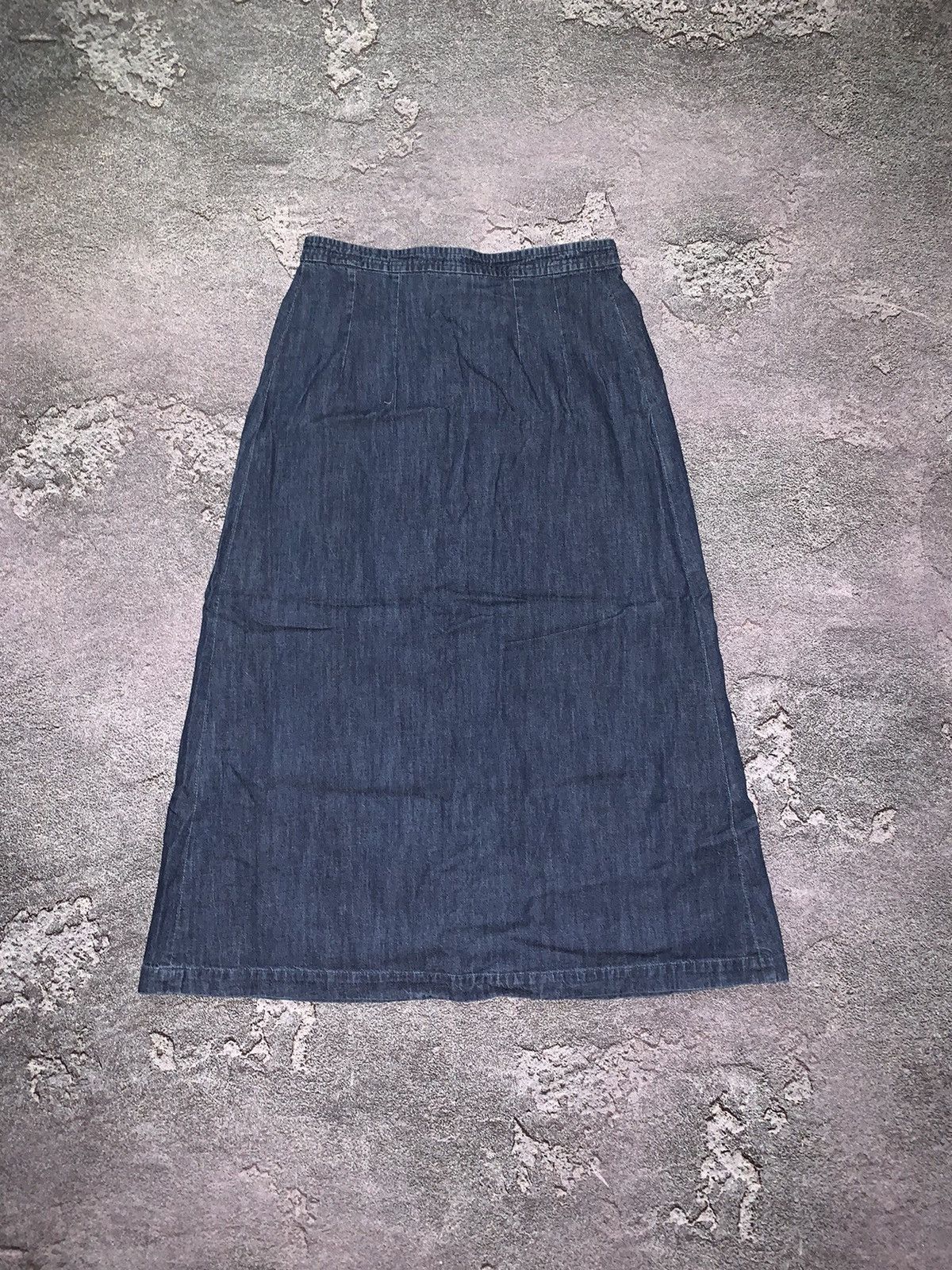 A.P.C. × Vintage APC A.P.C. Rue Madame Paris Denim jeans skirt midi maxi Y2K Size 25" / US 0 / IT 36 - 6 Thumbnail