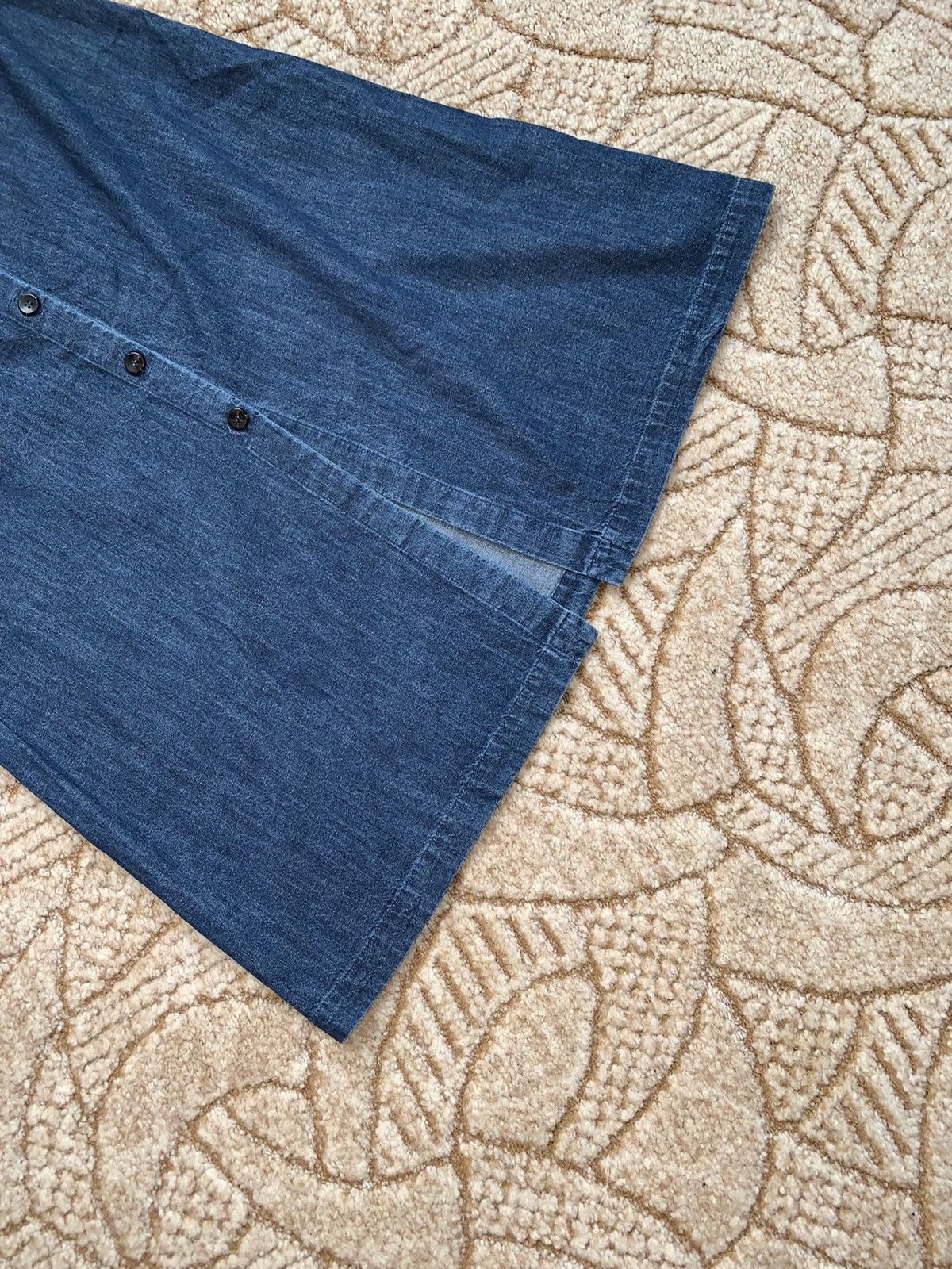 A.P.C. × Vintage APC A.P.C. Rue Madame Paris Denim jeans skirt midi maxi Y2K Size 25" / US 0 / IT 36 - 11 Thumbnail
