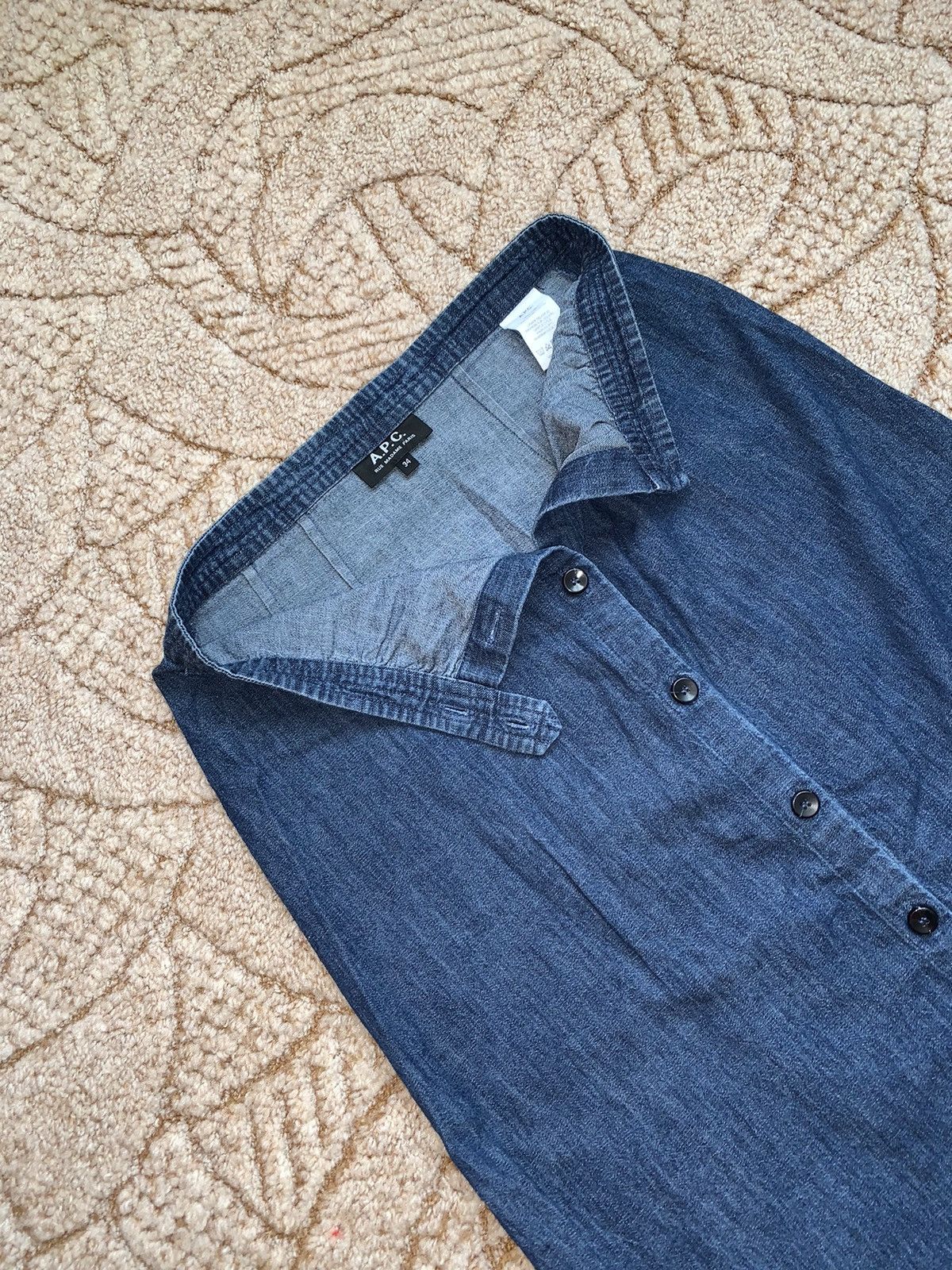 A.P.C. × Vintage APC A.P.C. Rue Madame Paris Denim jeans skirt midi maxi Y2K Size 25" / US 0 / IT 36 - 8 Thumbnail