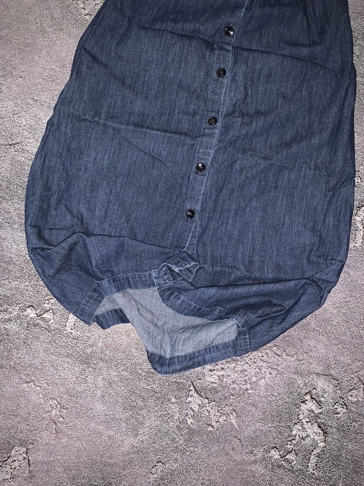 A.P.C. × Vintage APC A.P.C. Rue Madame Paris Denim jeans skirt midi maxi Y2K Size 25" / US 0 / IT 36 - 2 Thumbnail
