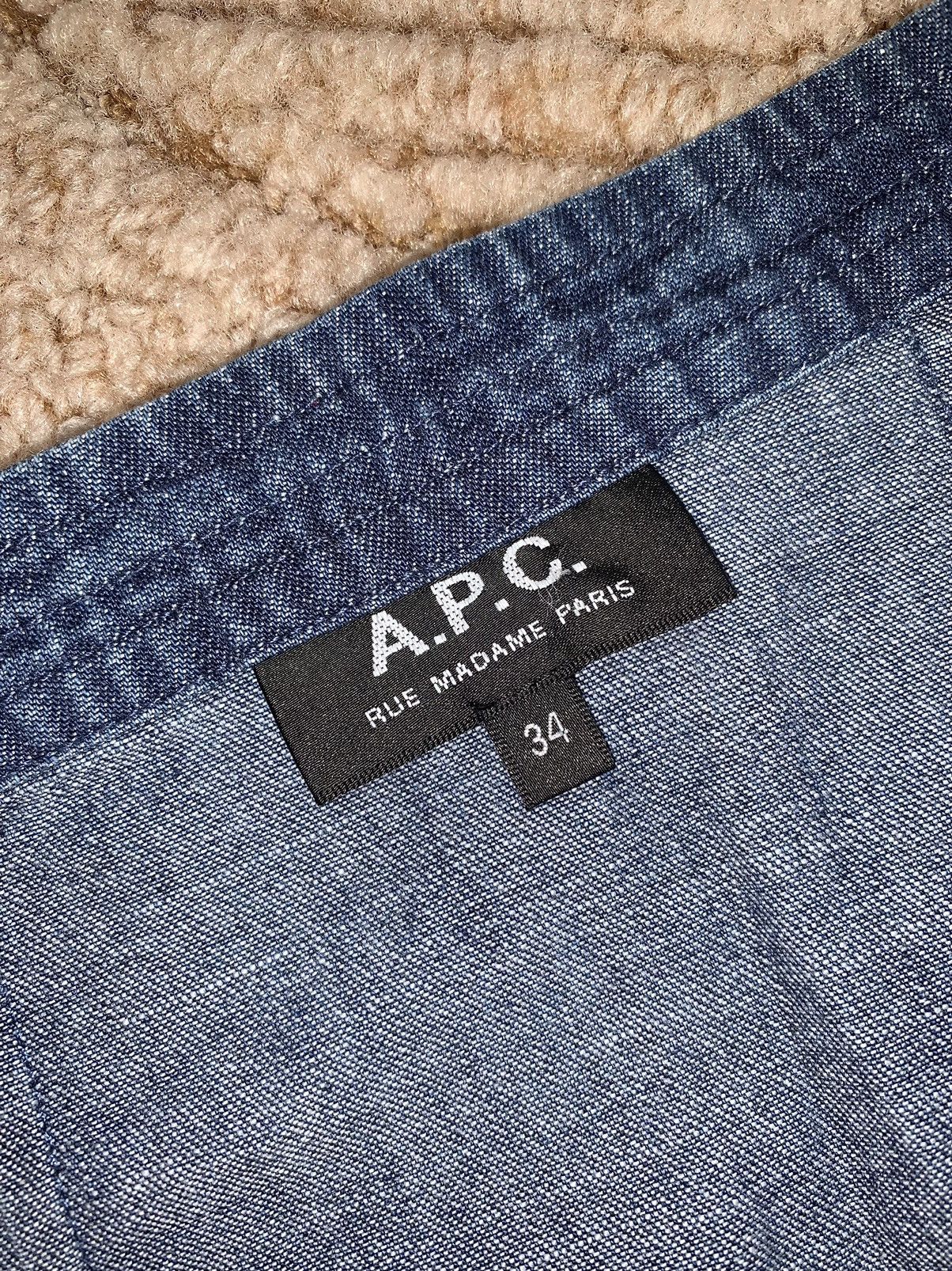 A.P.C. × Vintage APC A.P.C. Rue Madame Paris Denim jeans skirt midi maxi Y2K Size 25" / US 0 / IT 36 - 16 Thumbnail