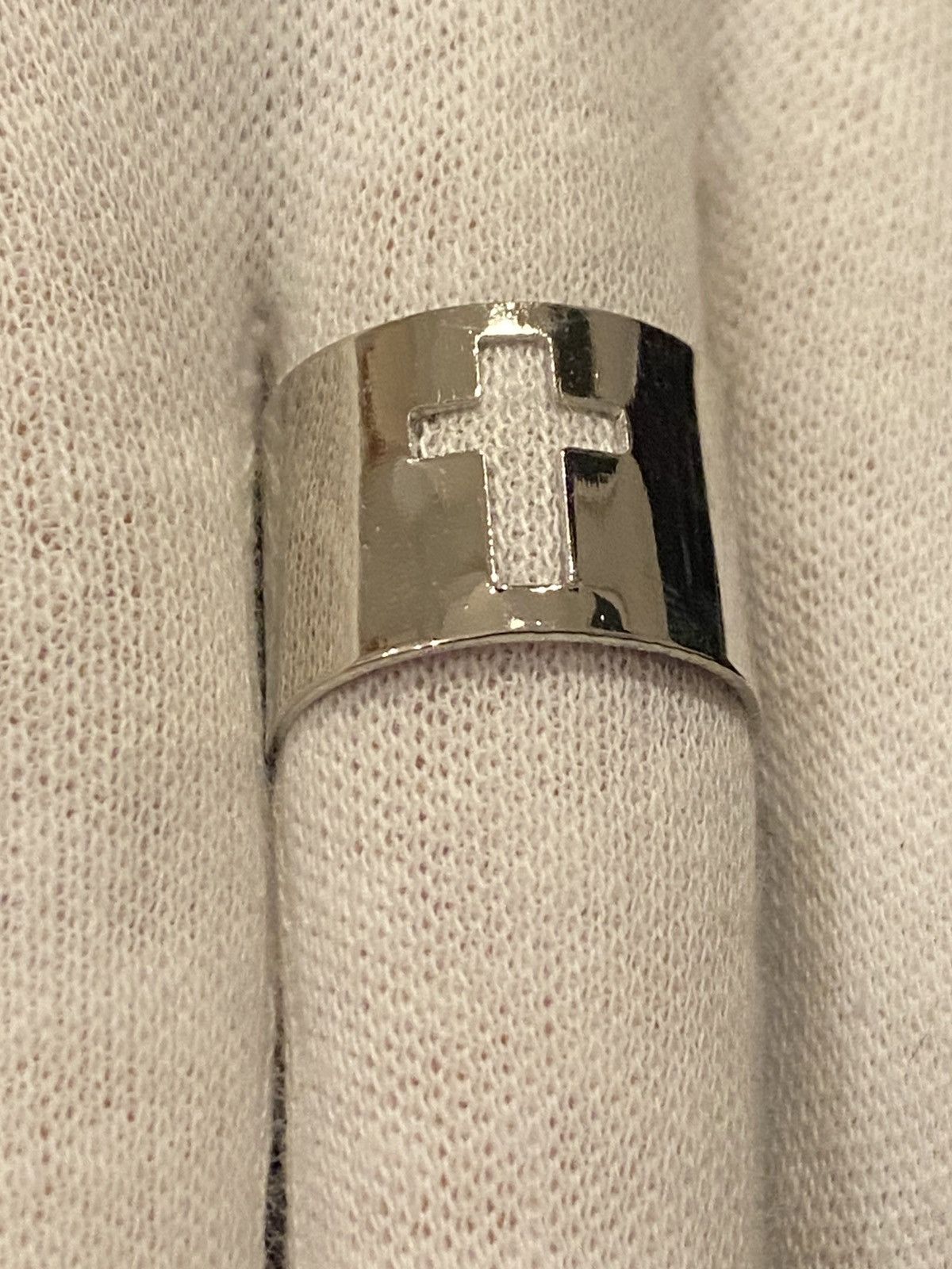 Vintage Punk gothic abstract silver ring Size ONE SIZE - 1 Thumbnail