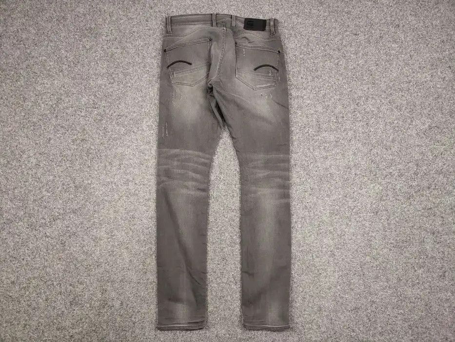 G-Star G Star Raw Revend Super Slim Distressed Denim Grey Jeans Size US 34 / EU 50 - 6 Thumbnail