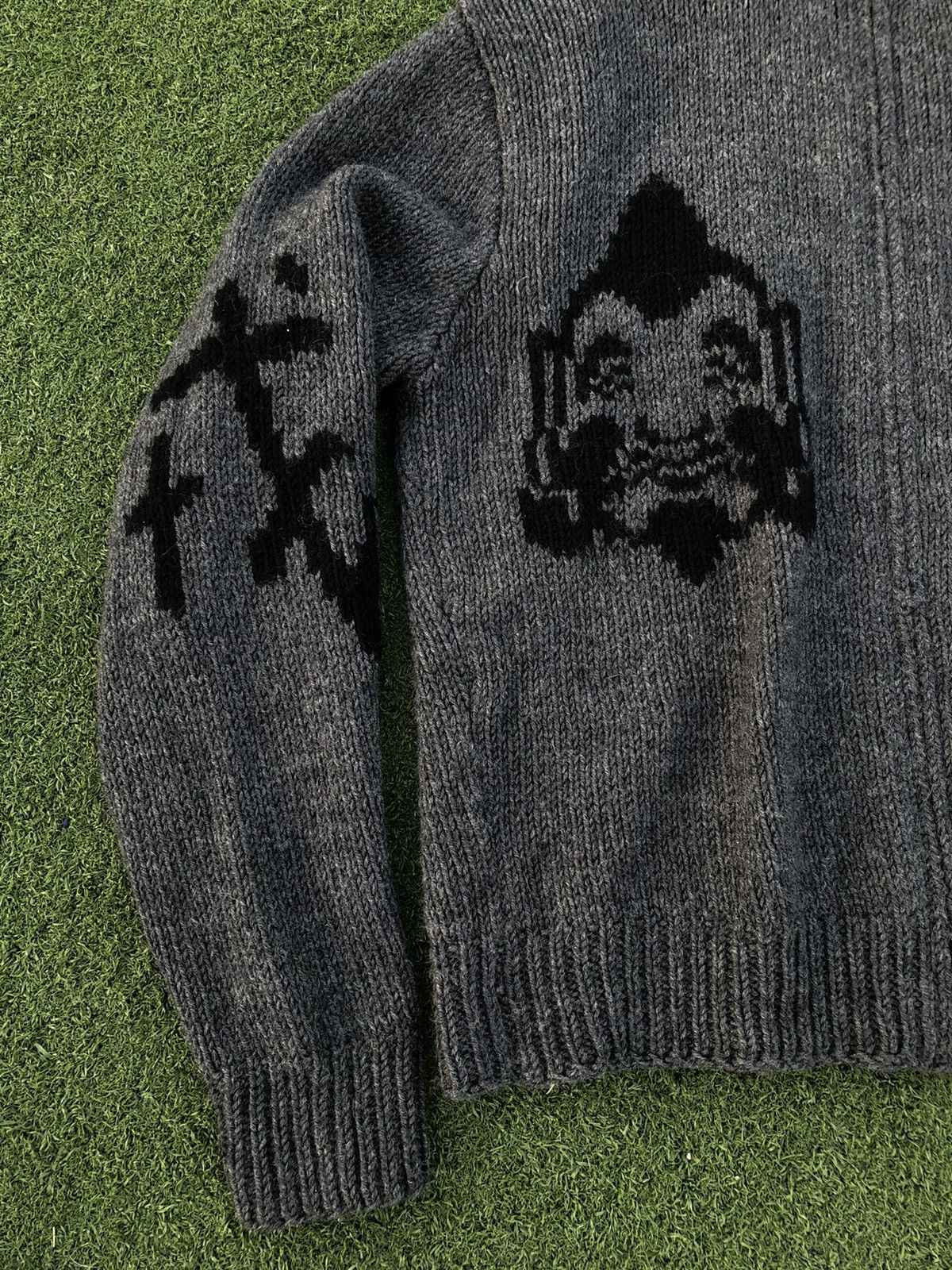 Evisu × Vintage VERY RARE Vintage Evisu knitted zip hoodie Size US S / EU 44-46 / 1 - 5 Thumbnail