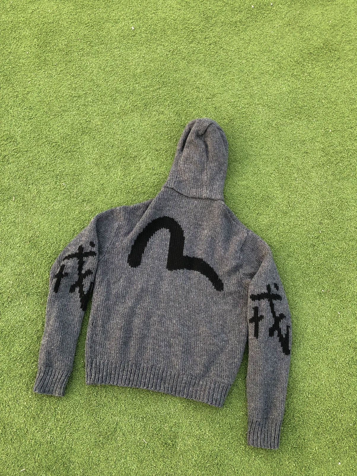 Evisu × Vintage VERY RARE Vintage Evisu knitted zip hoodie Size US S / EU 44-46 / 1 - 10 Thumbnail