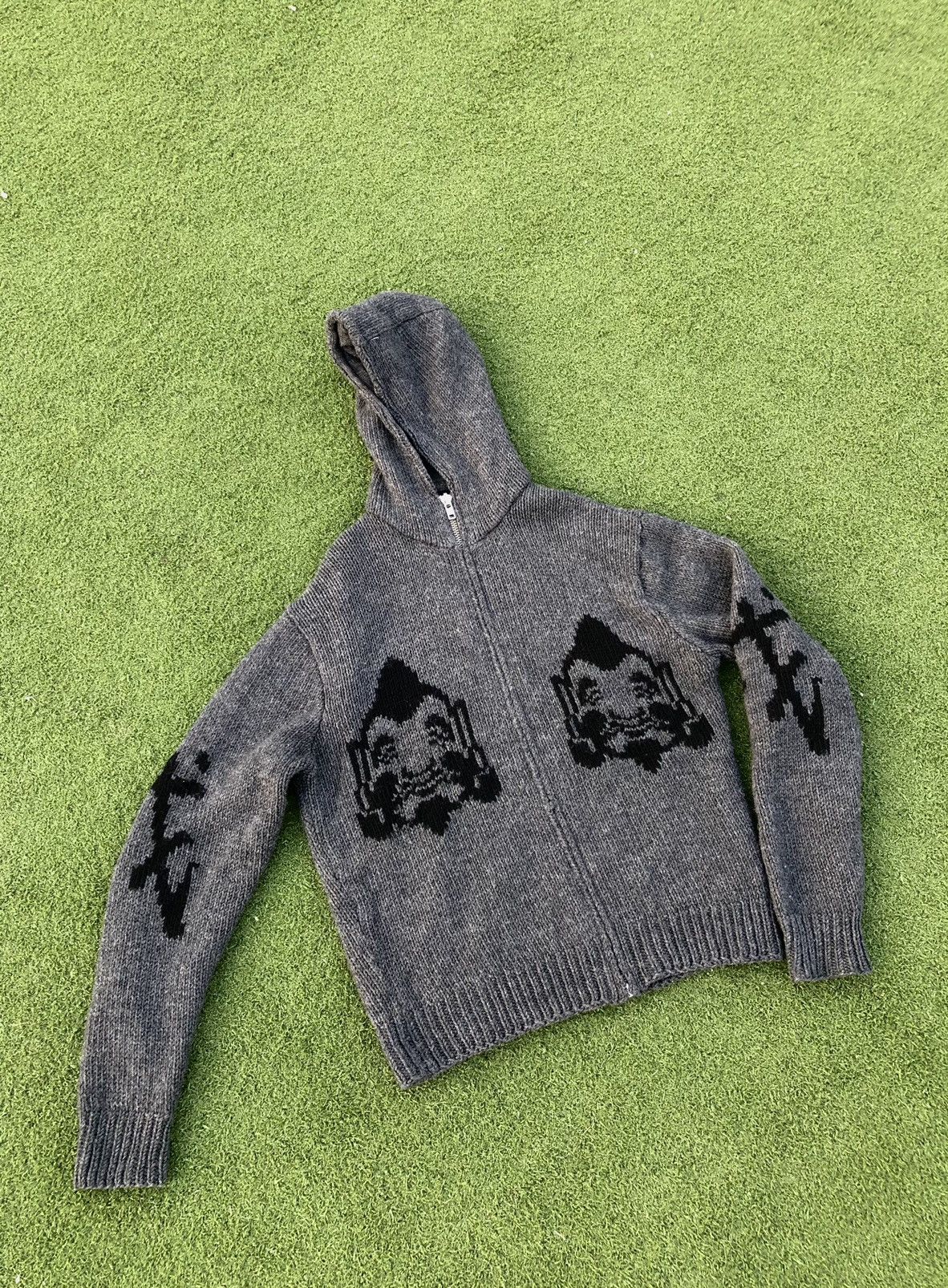 Evisu × Vintage VERY RARE Vintage Evisu knitted zip hoodie Size US S / EU 44-46 / 1 - 2 Thumbnail