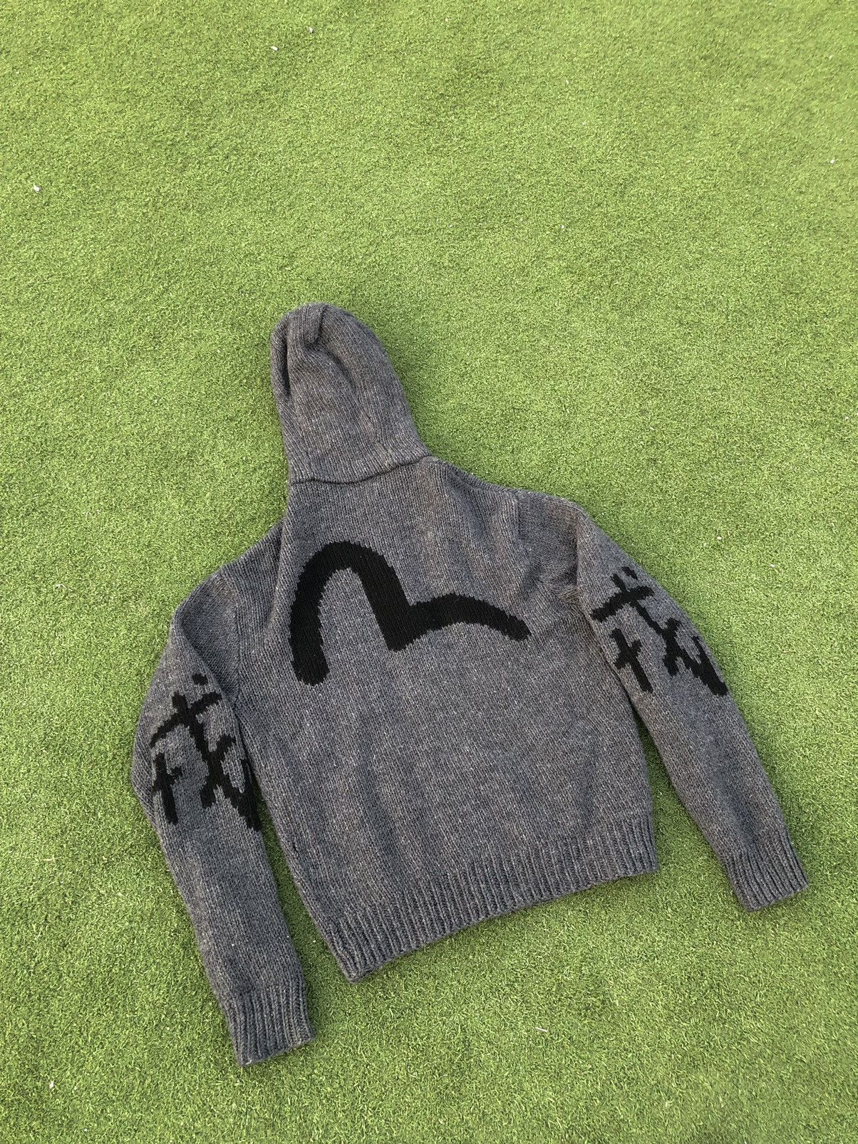Evisu × Vintage VERY RARE Vintage Evisu knitted zip hoodie Size US S / EU 44-46 / 1 - 11 Thumbnail