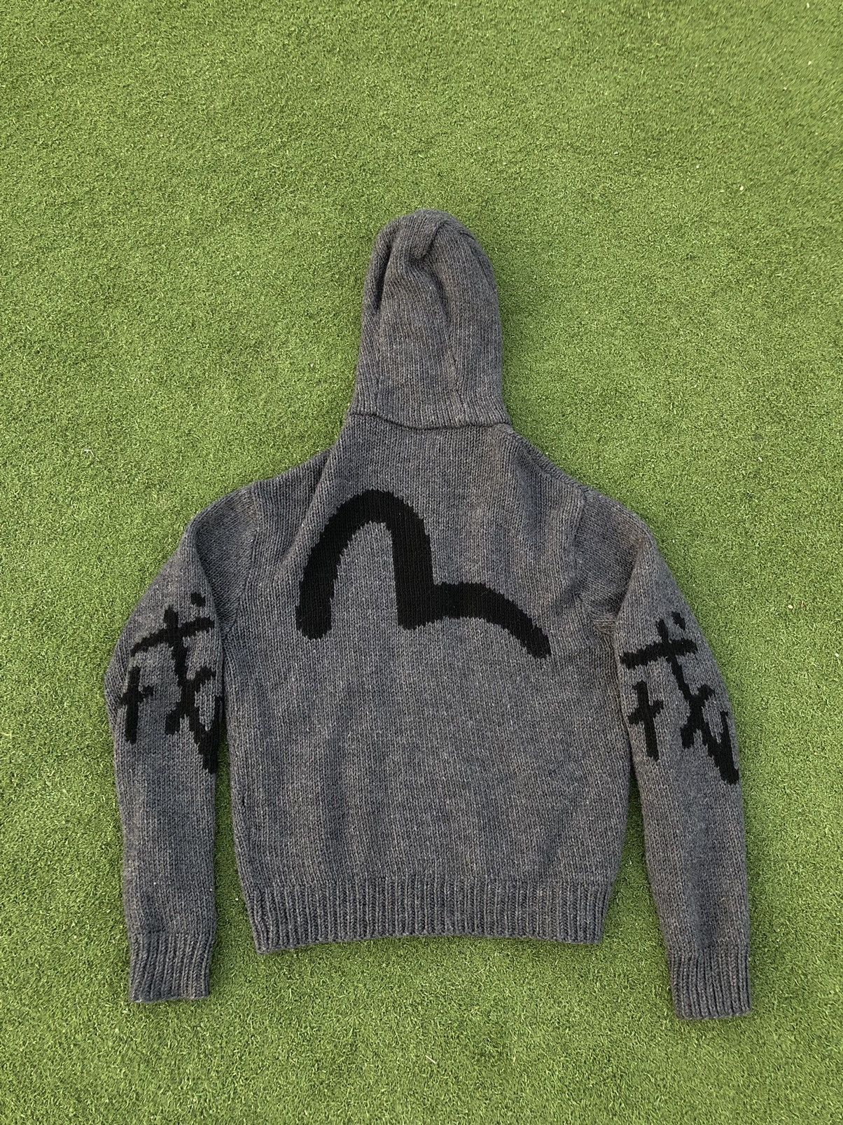 Evisu × Vintage VERY RARE Vintage Evisu knitted zip hoodie Size US S / EU 44-46 / 1 - 9 Thumbnail