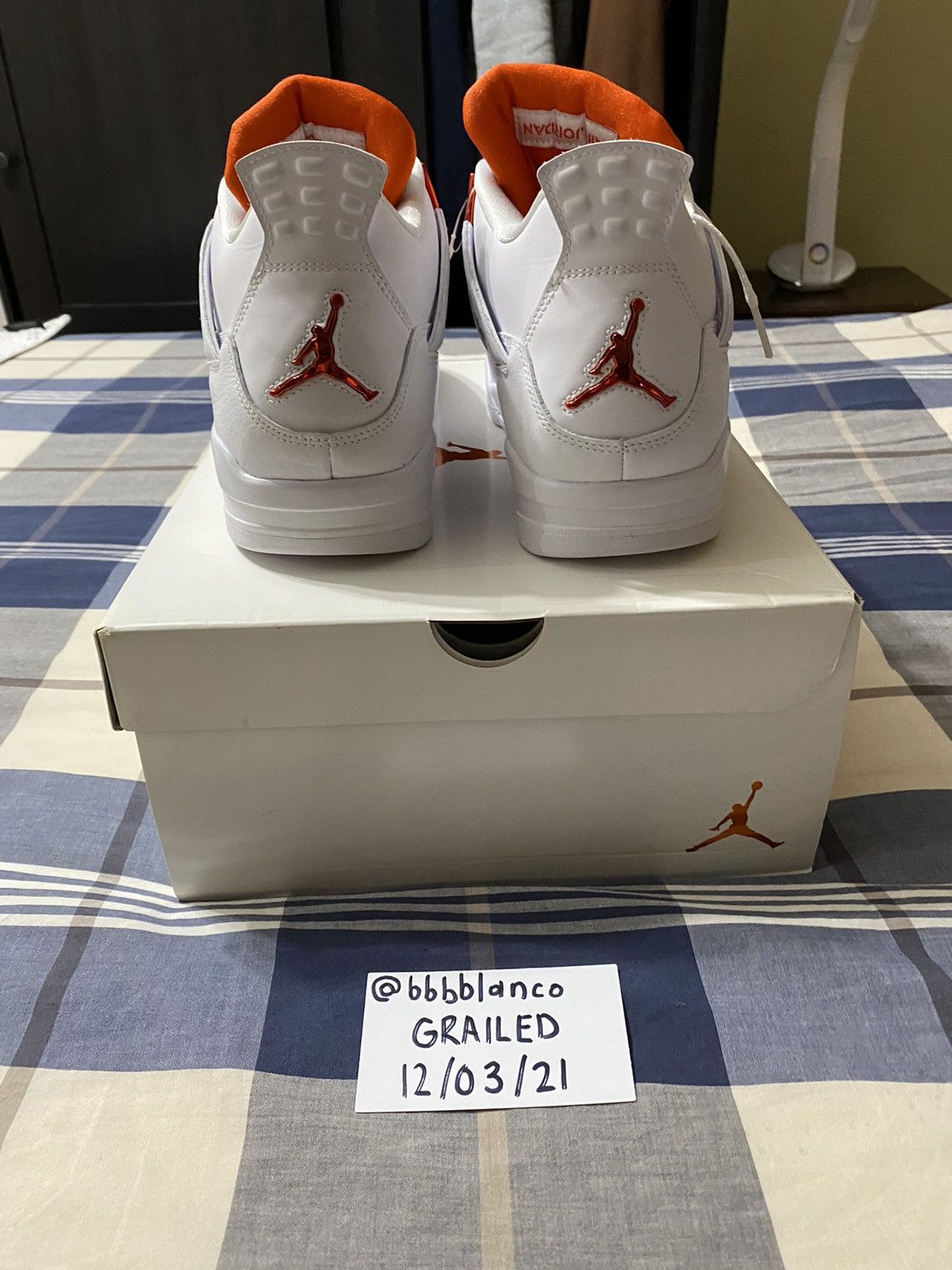 Jordan Brand Jordan 4 Retro Metallic Orange Size US 12 / EU 45 - 3 Thumbnail