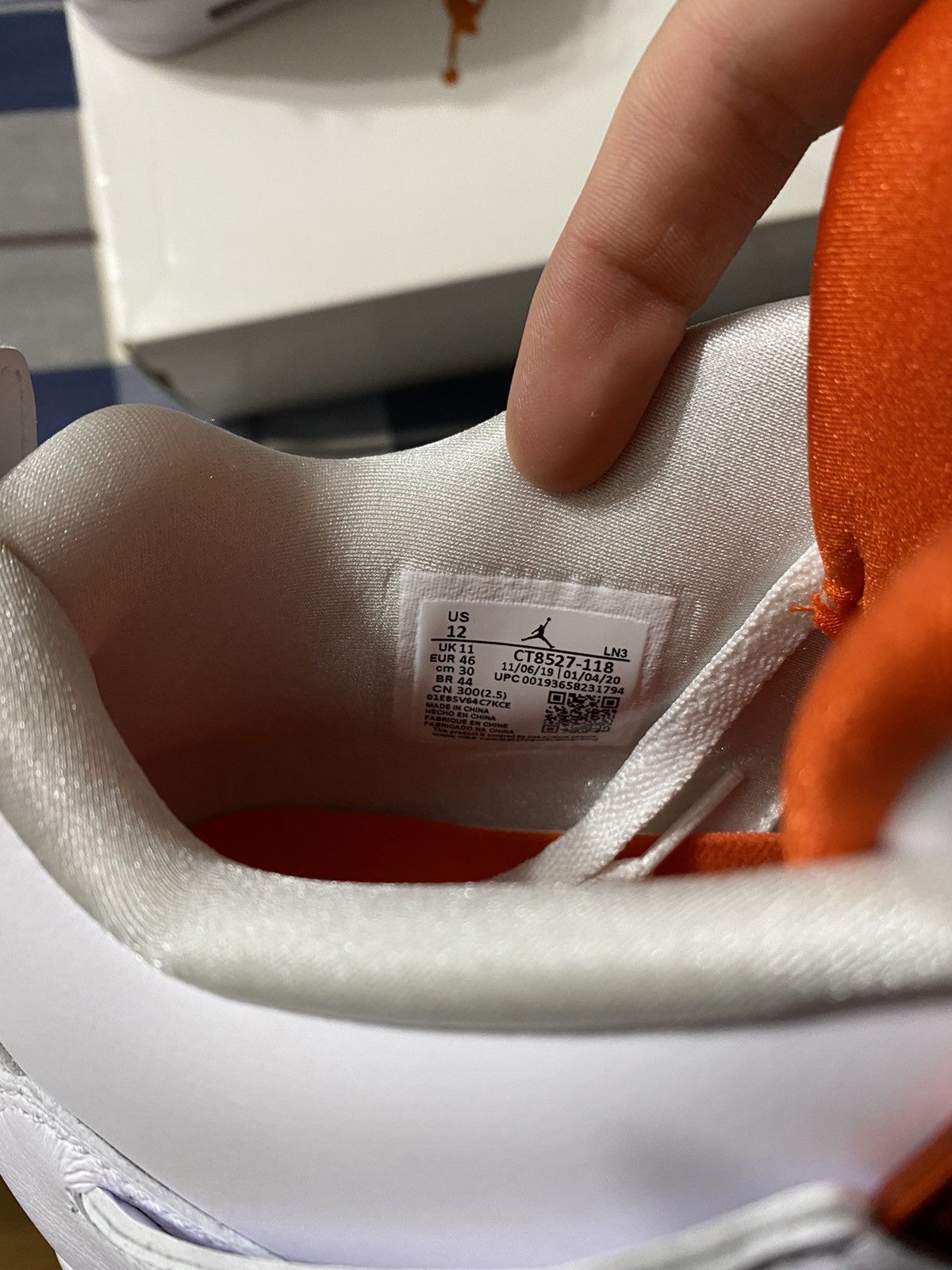 Jordan Brand Jordan 4 Retro Metallic Orange Size US 12 / EU 45 - 7 Thumbnail