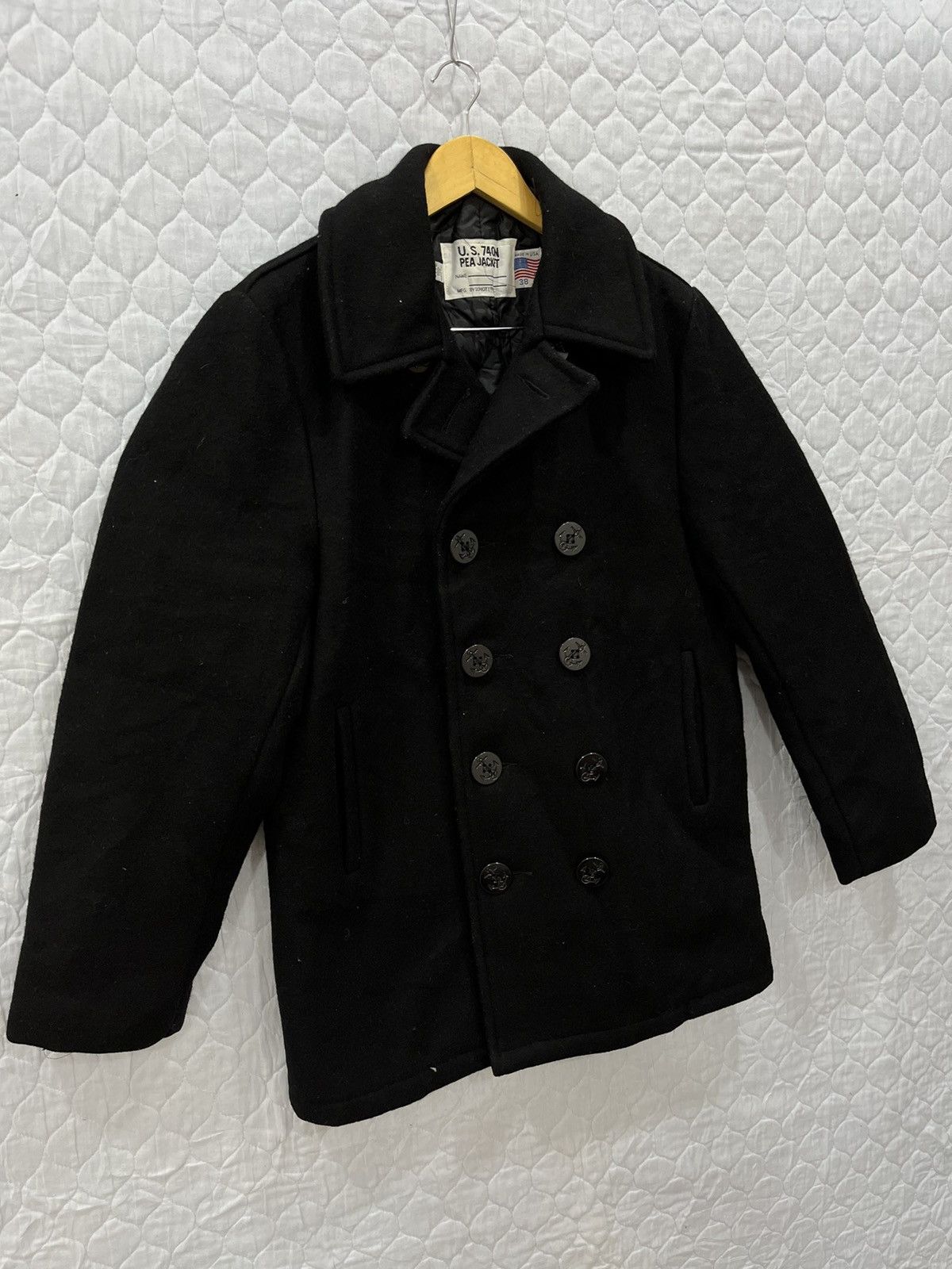 Schott B59. SCHOTT U.S 740N HYPEBEAST PEA COAT JACKET Size US S / EU 44-46 / 1 - 3 Thumbnail