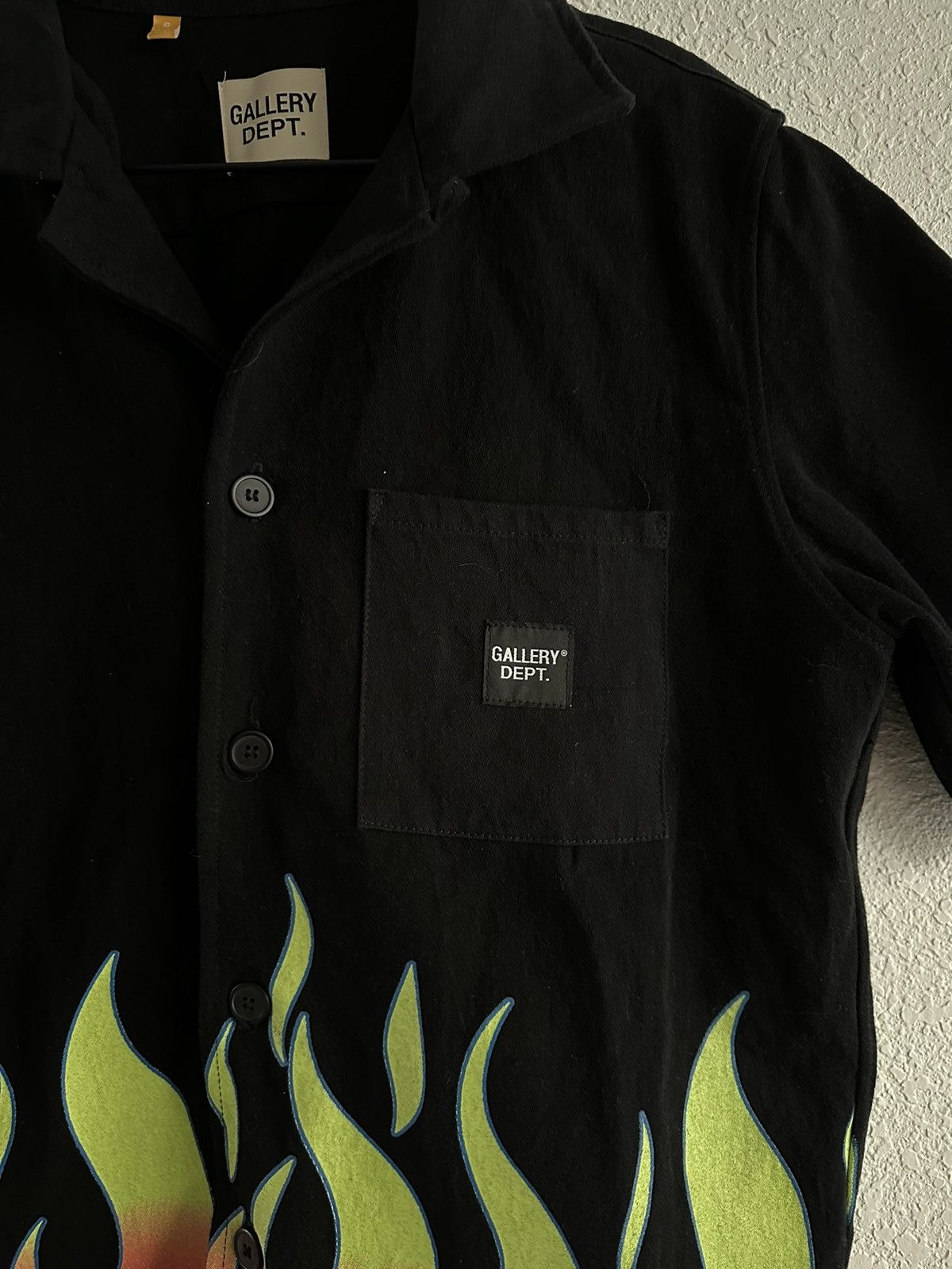 GALLERY DEPT. PARKER SHIRT - FLAME BLACK GALLERY DEPT
