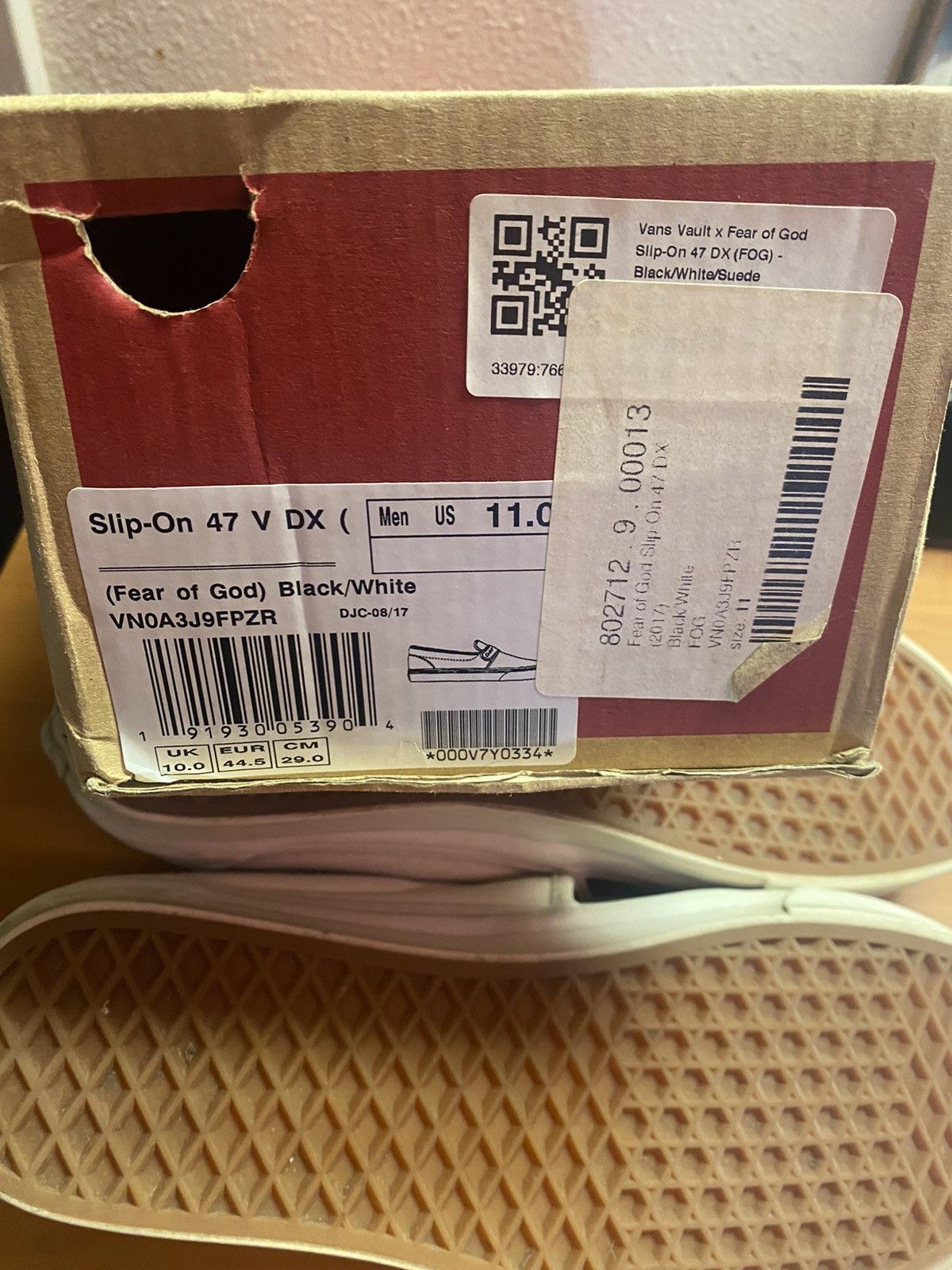 Fear of God × Vans Fear of God Vans Black/White Size US 11 / EU 44 - 7 Thumbnail