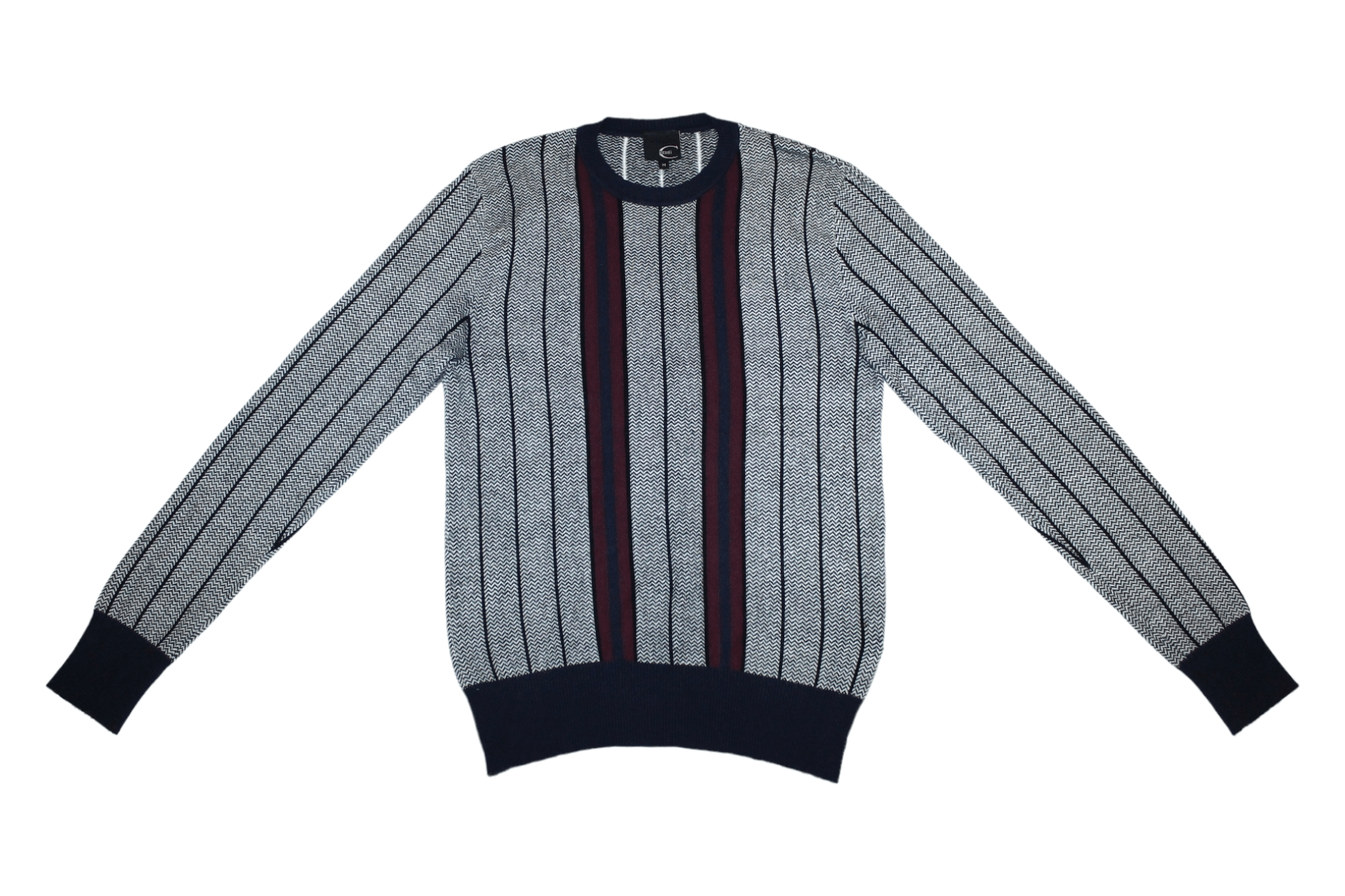 Just Cavalli Just Cavalli Herringbone Knit Crew Neck Mix Jumper Size US M / EU 48-50 / 2 - 4 Thumbnail