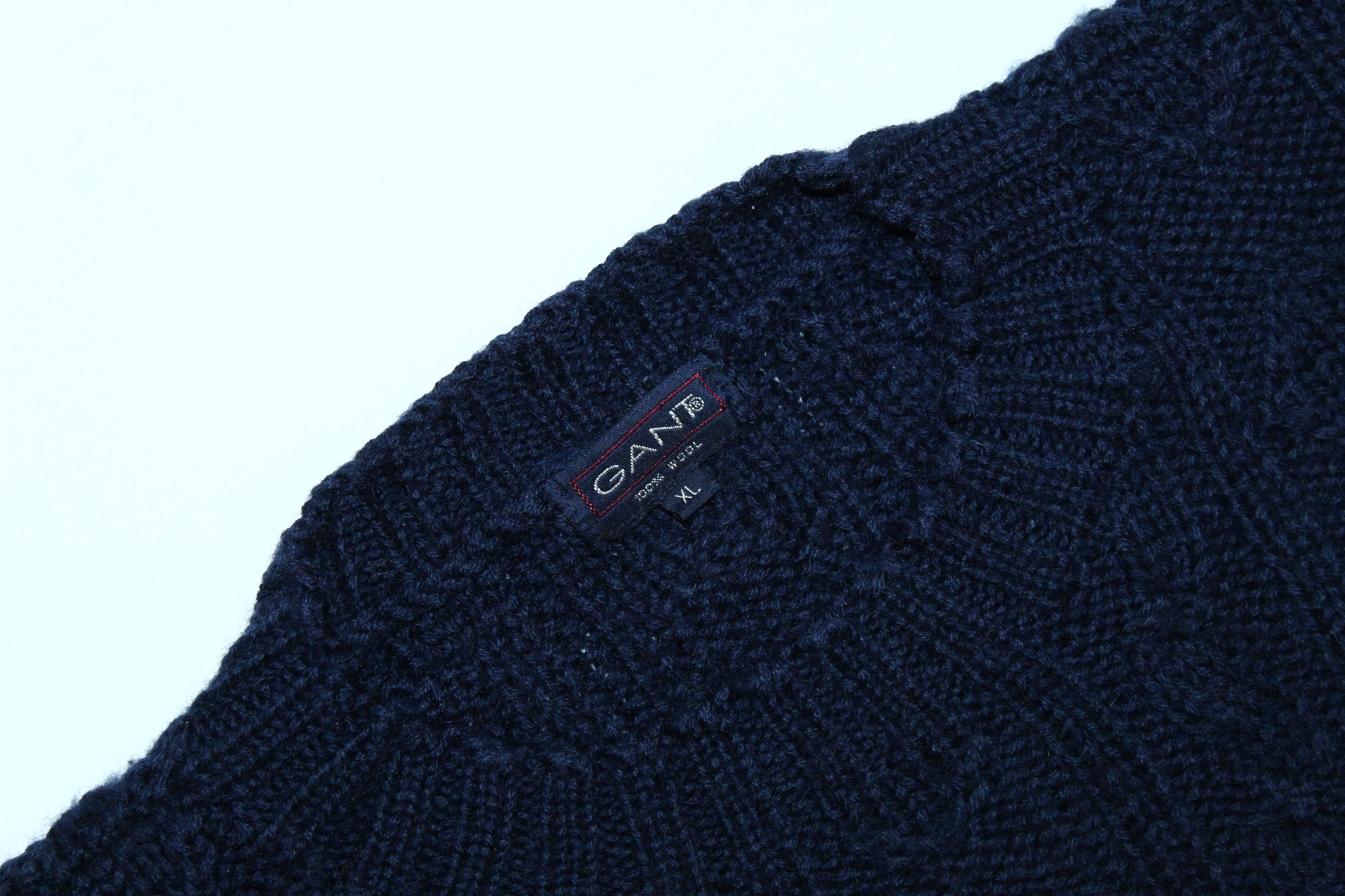 Gant Rugger 🔥VTG🔥 GANT USA Flag Cable Knit Wool Crew Sweater Size US XL / EU 56 / 4 - 2 Thumbnail