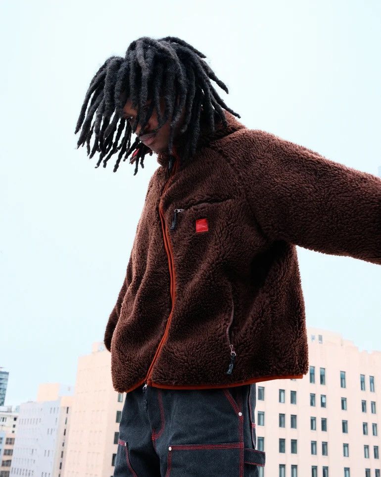 Fugazi 2023 NINJA SHERPA *BROWN* FLEECE JACKET (XL) Size US XL / EU 56 / 4 - 2 Thumbnail