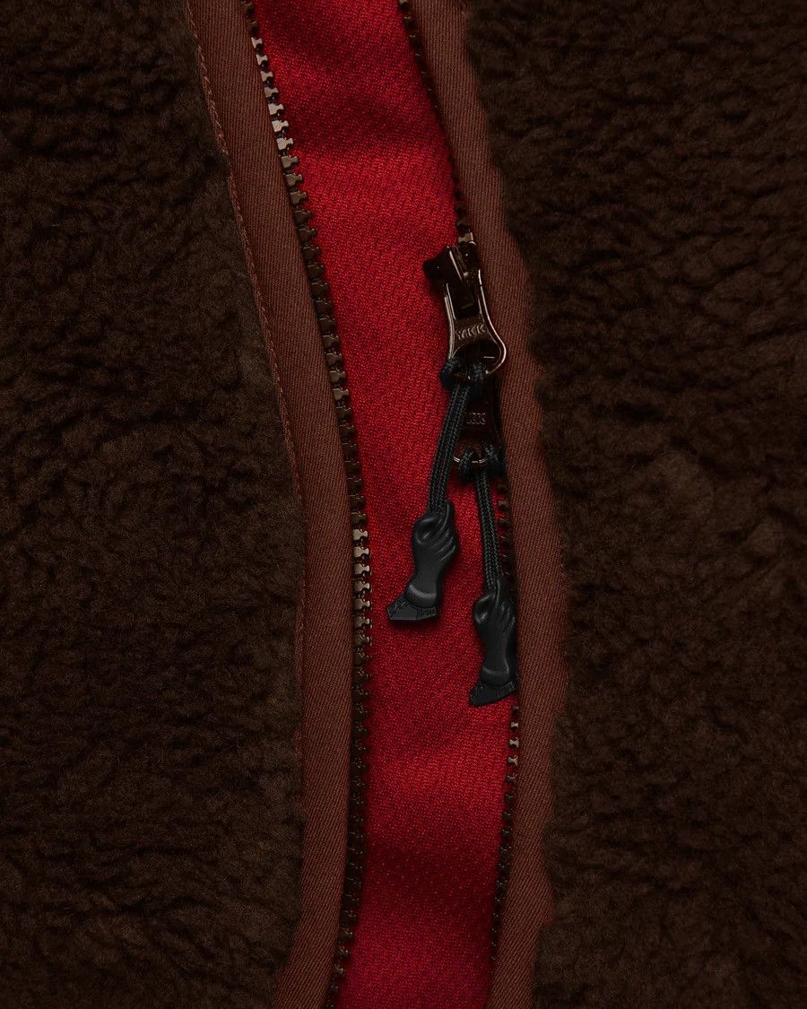 Fugazi 2023 NINJA SHERPA *BROWN* FLEECE JACKET (XL) Size US XL / EU 56 / 4 - 4 Thumbnail