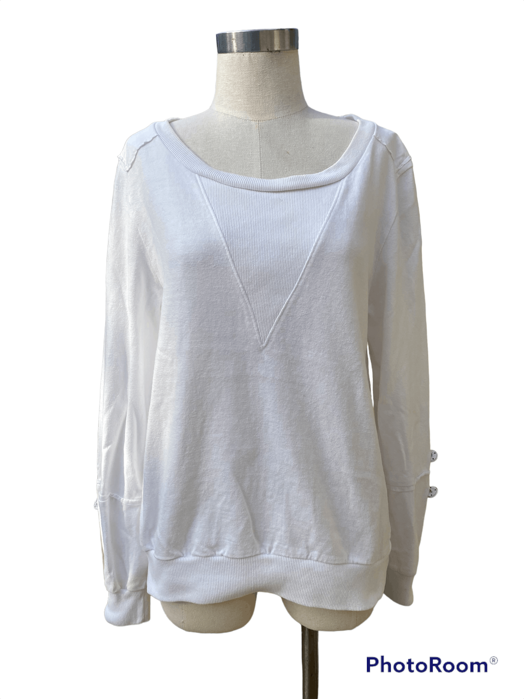 image of Cosmic Wonder White Sweatshirt, Women's (Size Small)