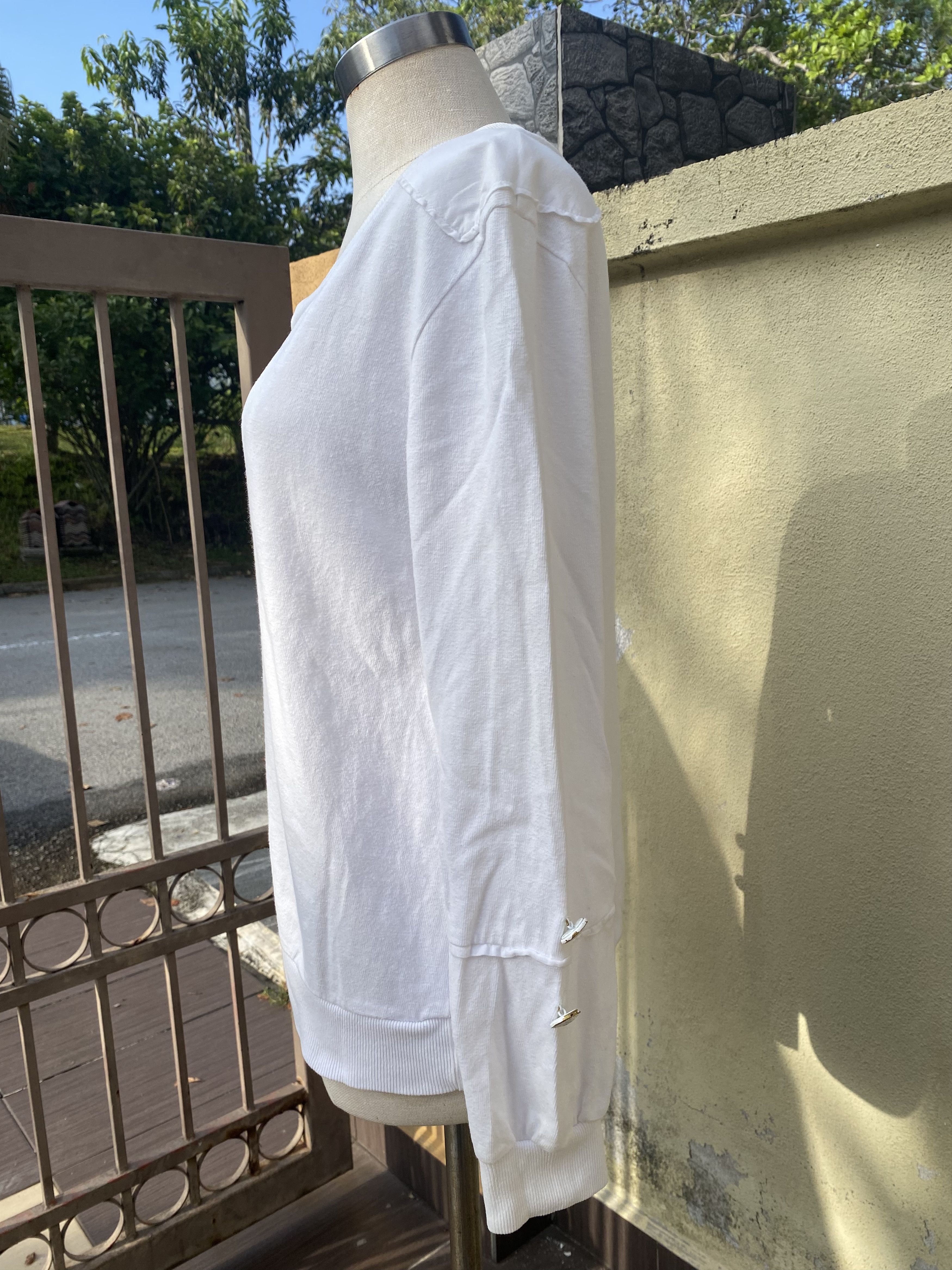 Cosmic Wonder × Japanese Brand white sweatshirt Size S / US 4 / IT 40 - 4 Thumbnail