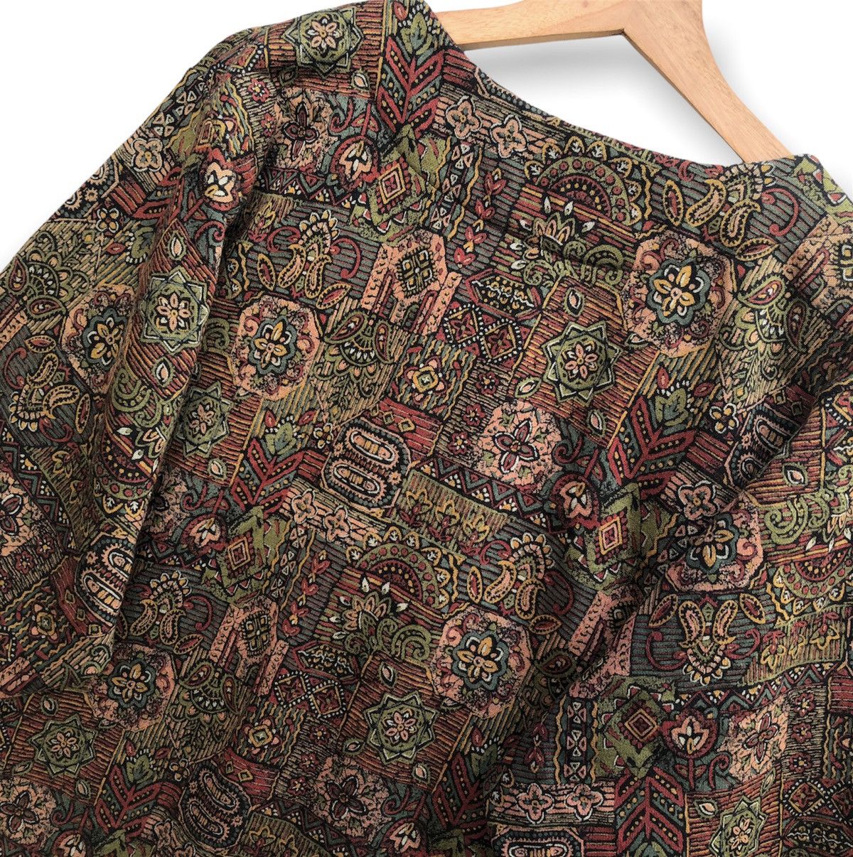 Japanese Brand × Vintage Full-print Japanese Brand Wool Cardigan Size US L / EU 52-54 / 3 - 5 Thumbnail