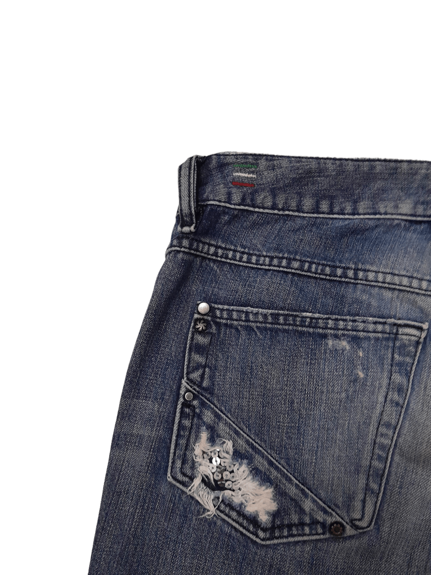 Diesel Diesel Lhela Distressed Denim (E639) Size 27" / US 4 / IT 40 - 3 Thumbnail