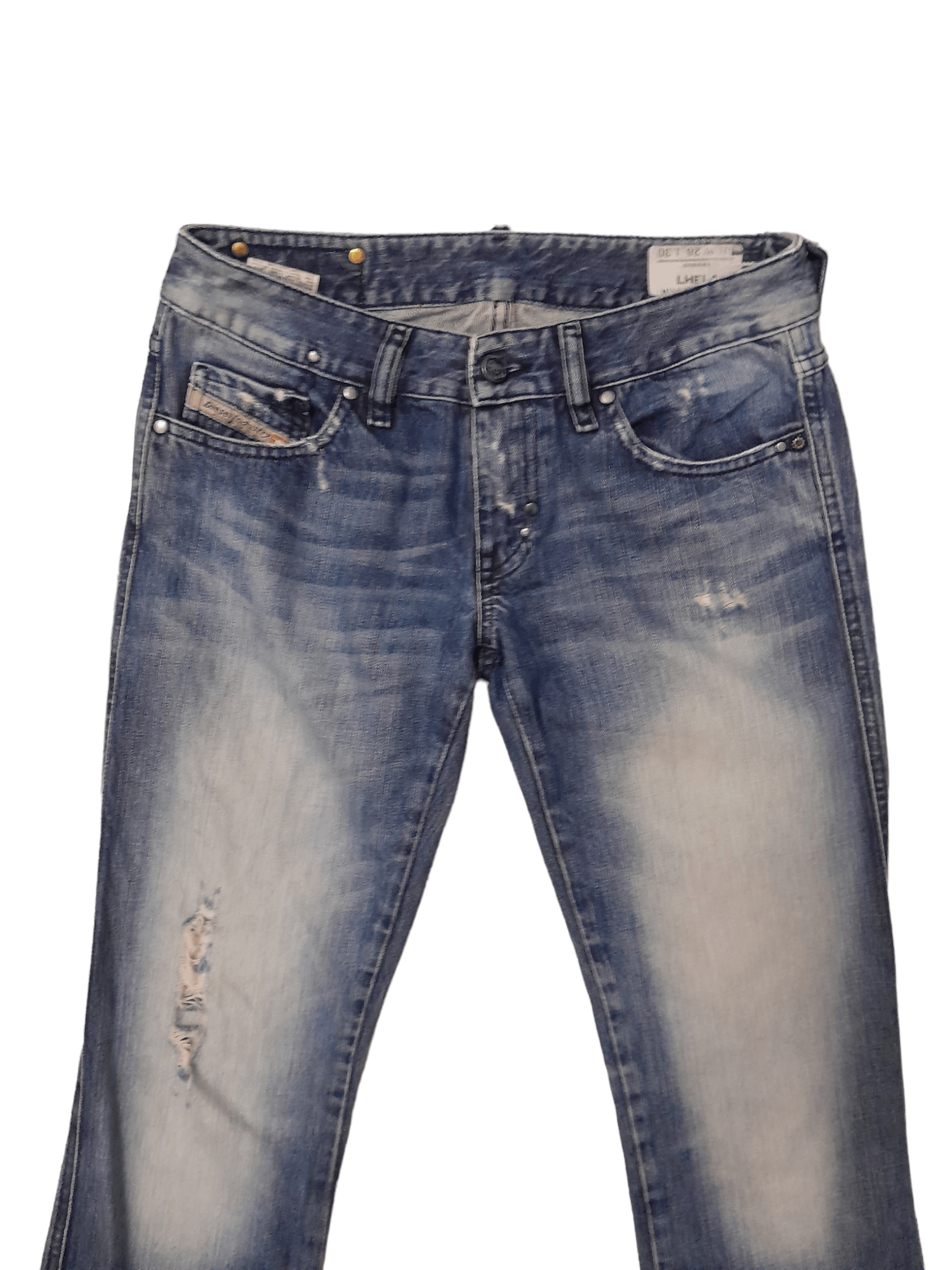 Diesel Diesel Lhela Distressed Denim (E639) Size 27" / US 4 / IT 40 - 6 Thumbnail