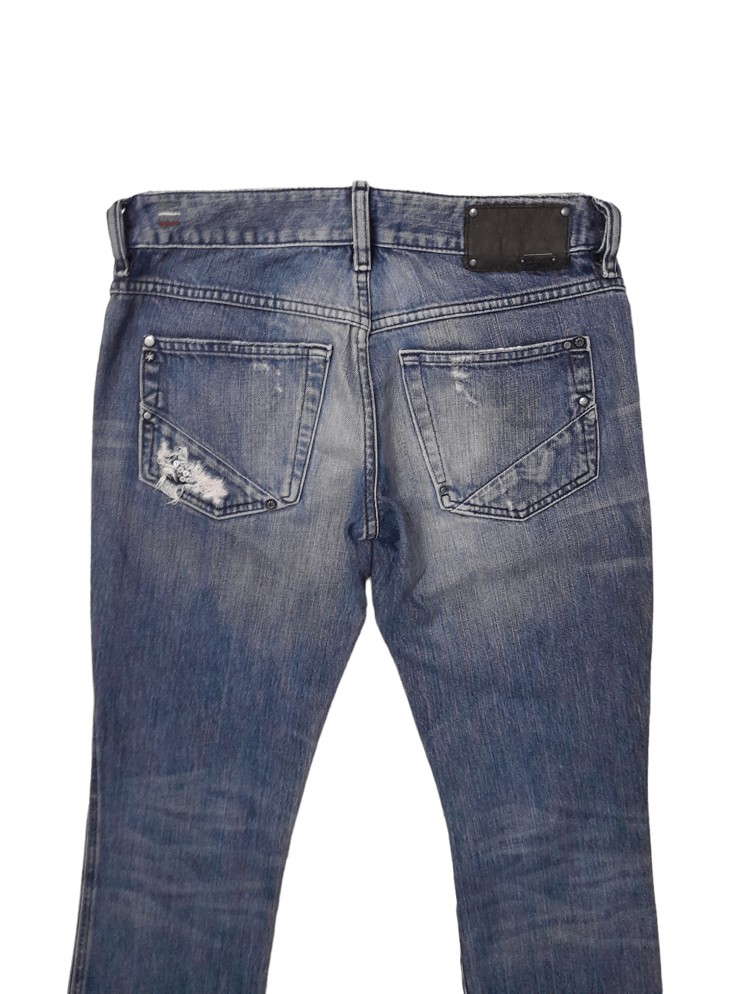 Diesel Diesel Lhela Distressed Denim (E639) Size 27" / US 4 / IT 40 - 2 Thumbnail