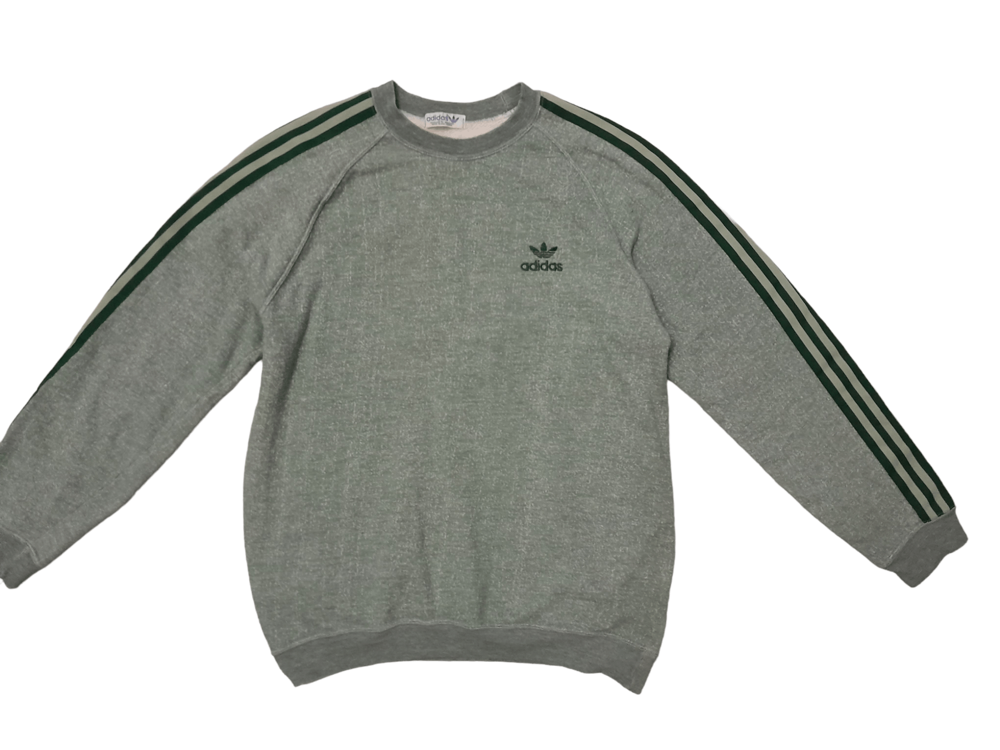 Adidas × Vintage 90s Adidas Sweatshirt Stipe (E641) Size US M / EU 48-50 / 2 - 1 Thumbnail
