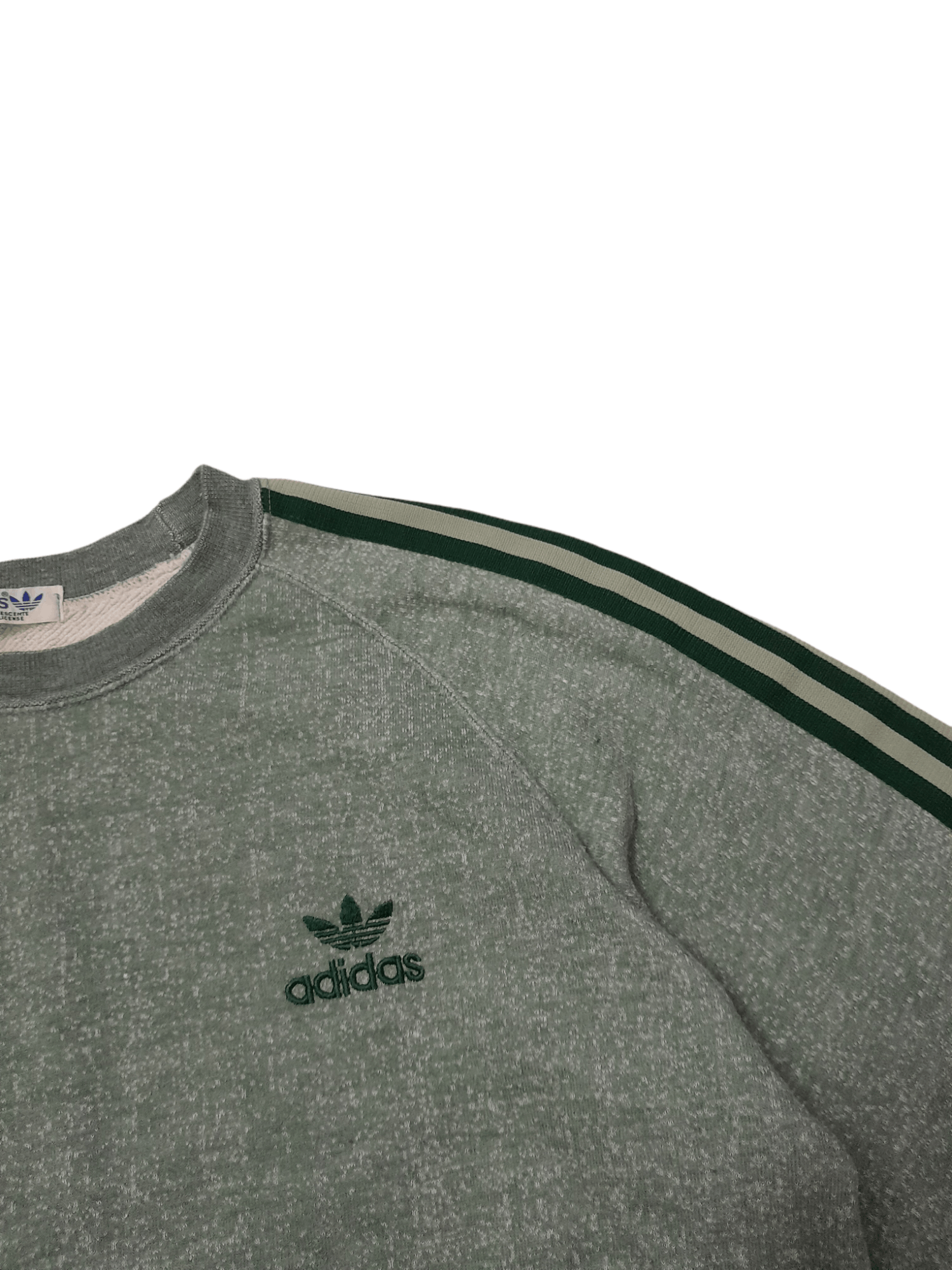 Adidas × Vintage 90s Adidas Sweatshirt Stipe (E641) Size US M / EU 48-50 / 2 - 2 Thumbnail