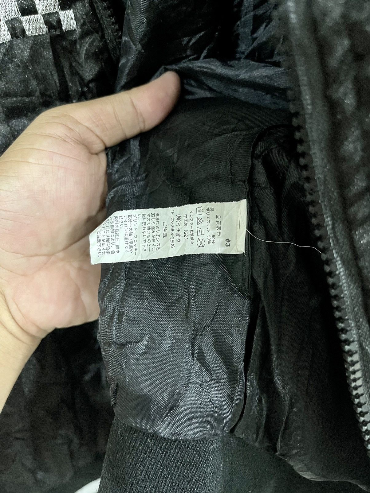 Japanese Brand × Vintage VINTAGE SATIN BLACK CATS FULL ZIPPER SUKAJAN SOUVENIR JACKET Size US M / EU 48-50 / 2 - 10 Thumbnail