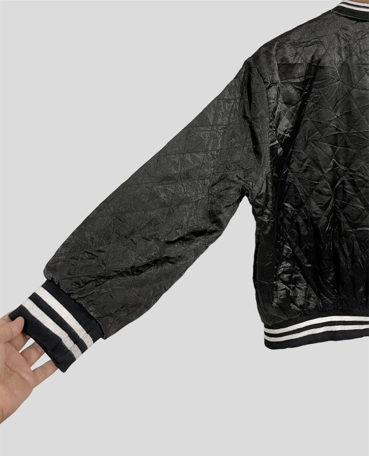 Japanese Brand × Vintage VINTAGE SATIN BLACK CATS FULL ZIPPER SUKAJAN SOUVENIR JACKET Size US M / EU 48-50 / 2 - 7 Thumbnail