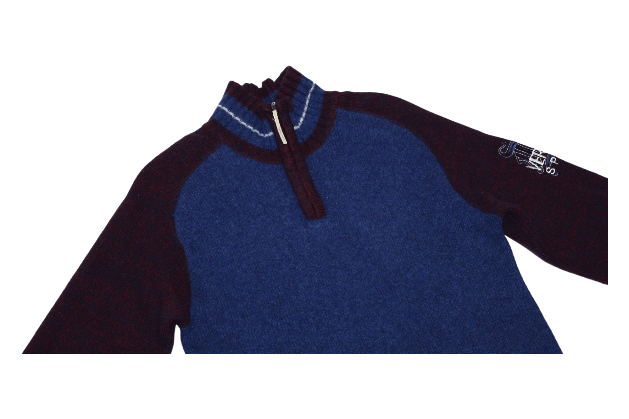 Versace RARE🔥 Versace Sport Alias s.p.a. 1/3 Zip Knit Sweater Size US L / EU 52-54 / 3 - 8 Thumbnail