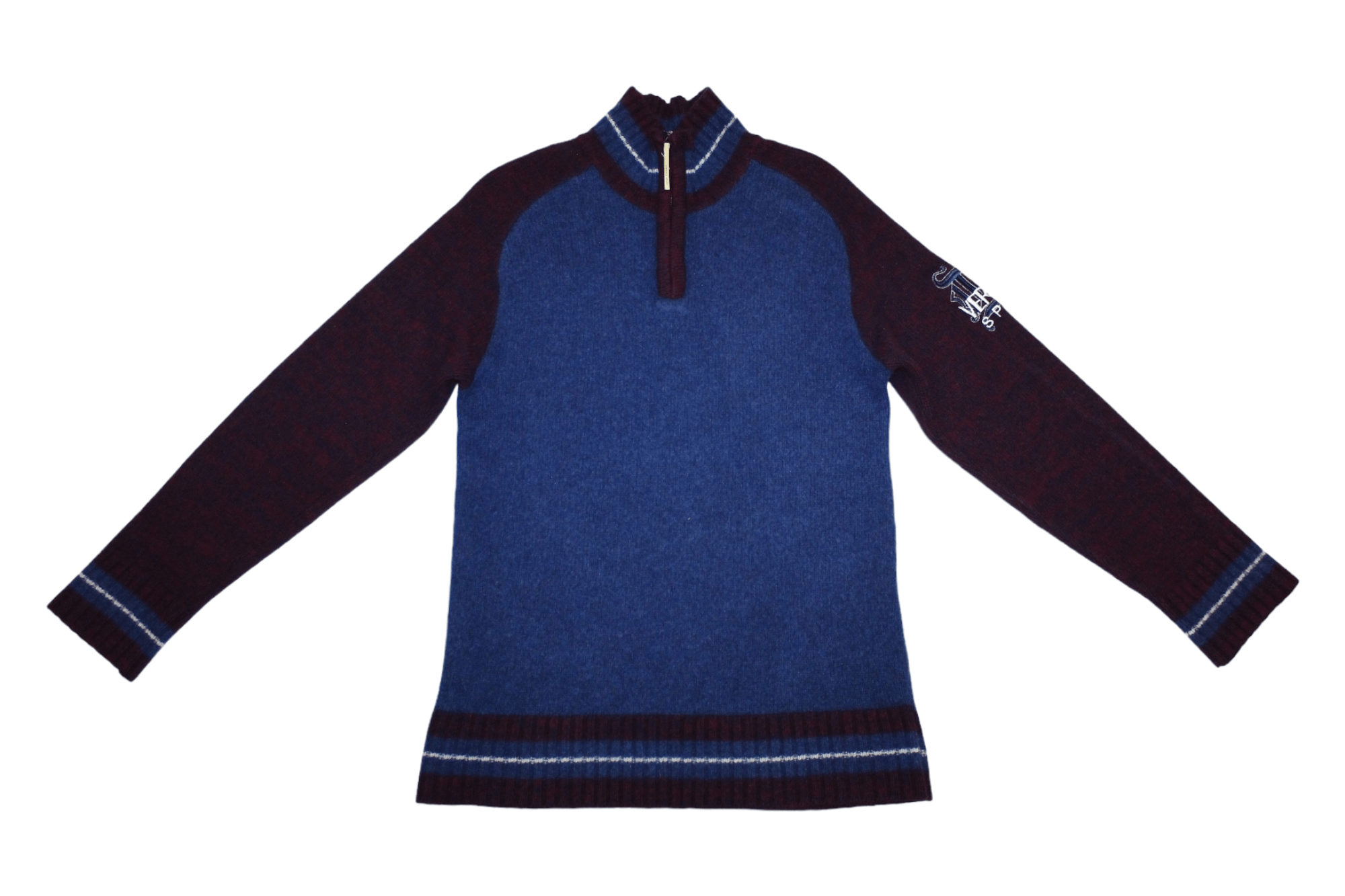 Versace RARE🔥 Versace Sport Alias s.p.a. 1/3 Zip Knit Sweater Size US L / EU 52-54 / 3 - 4 Thumbnail