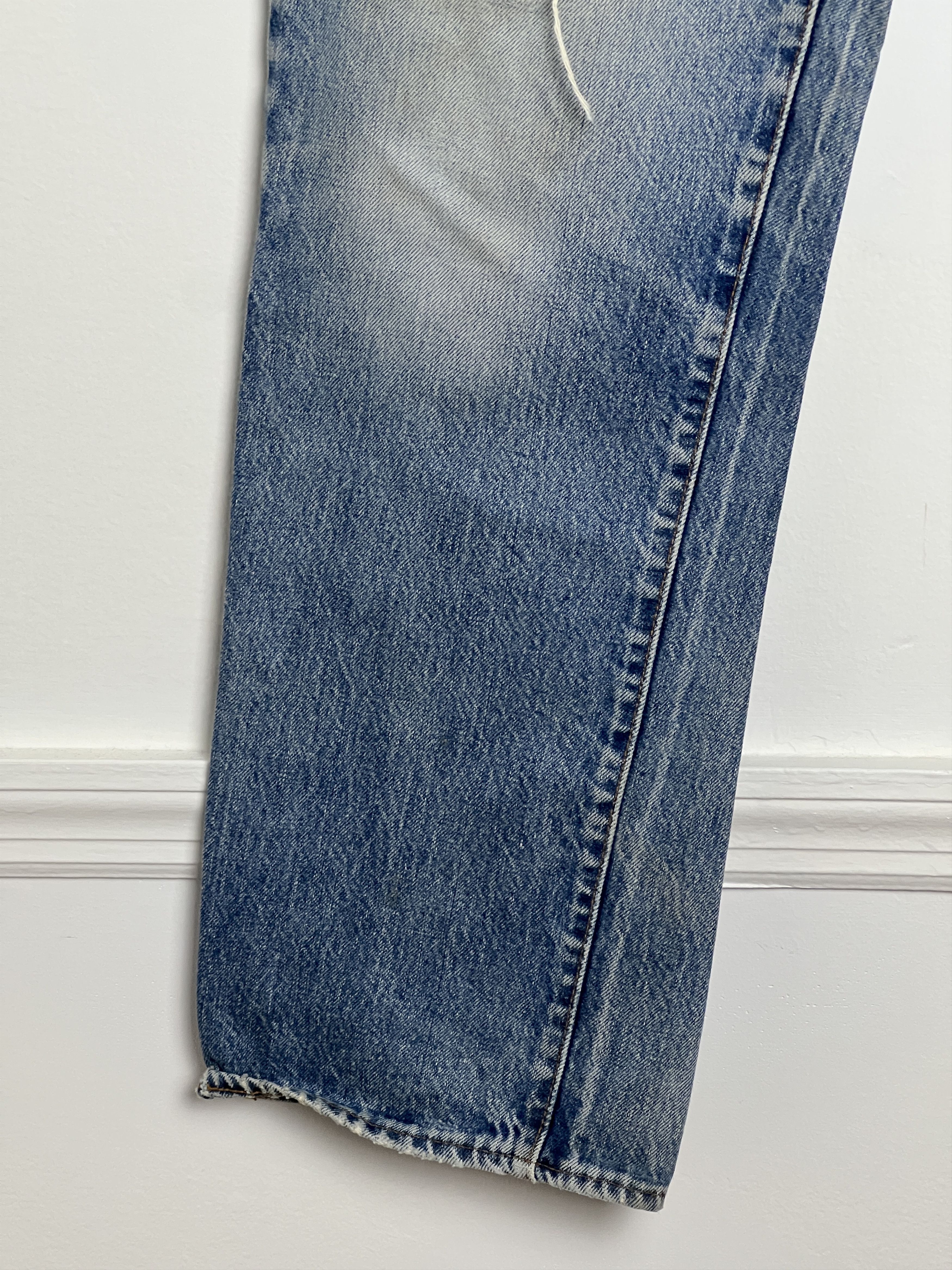 Levi's 1970s Levi's 501 Distressed Redline Selvedge #524 Denim Size US 33 - 4 Thumbnail