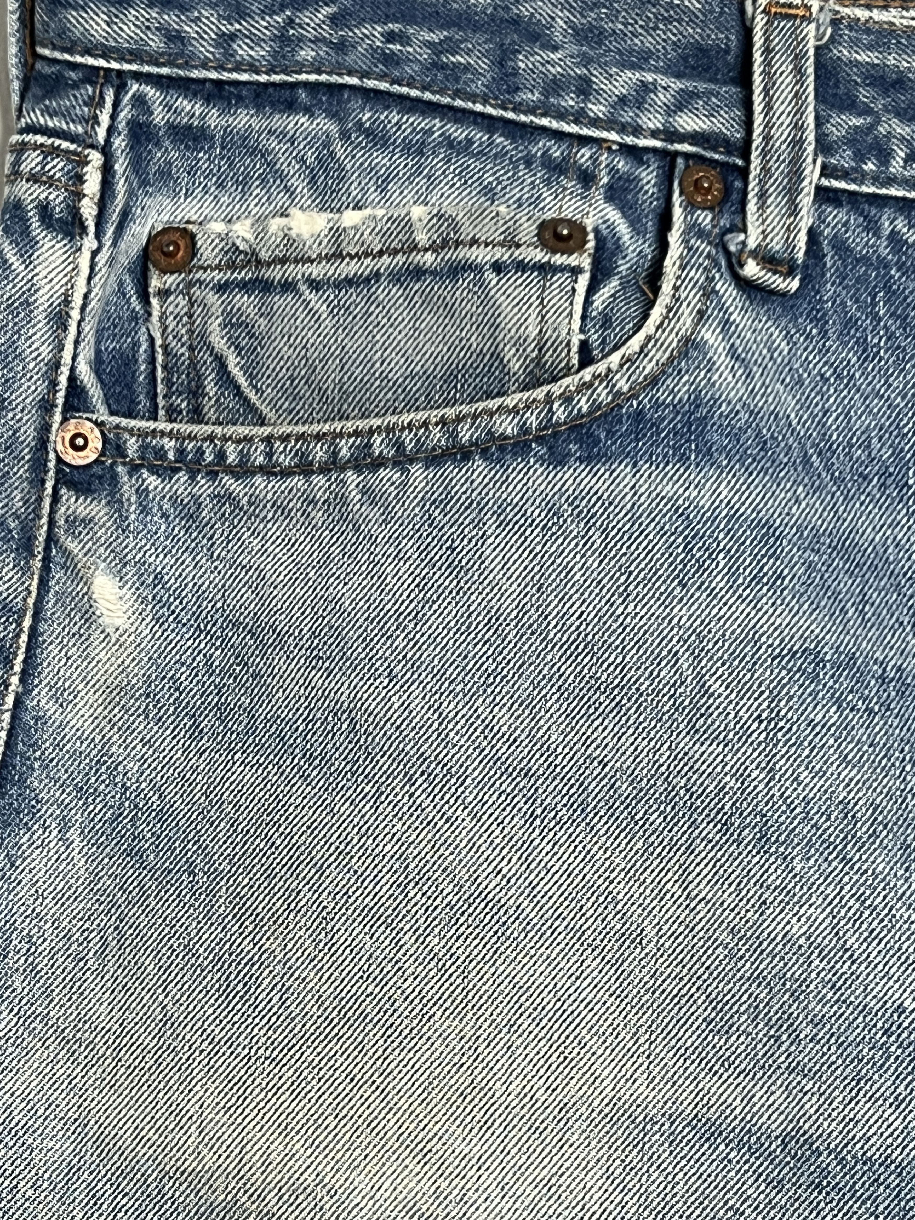 Levi's 1970s Levi's 501 Distressed Redline Selvedge #524 Denim Size US 33 - 5 Thumbnail