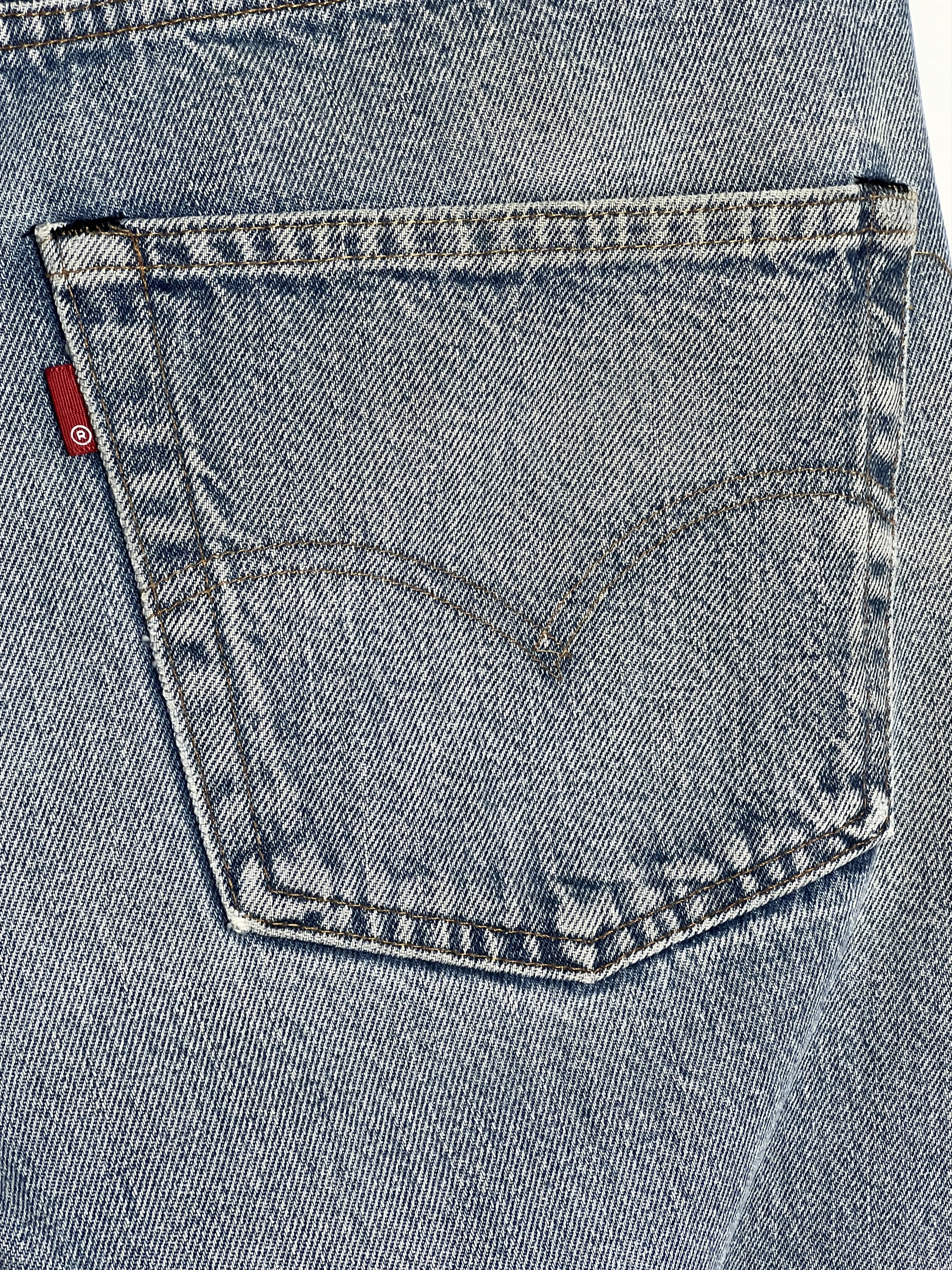 Levi's 1970s Levi's 501 Distressed Redline Selvedge #524 Denim Size US 33 - 7 Thumbnail