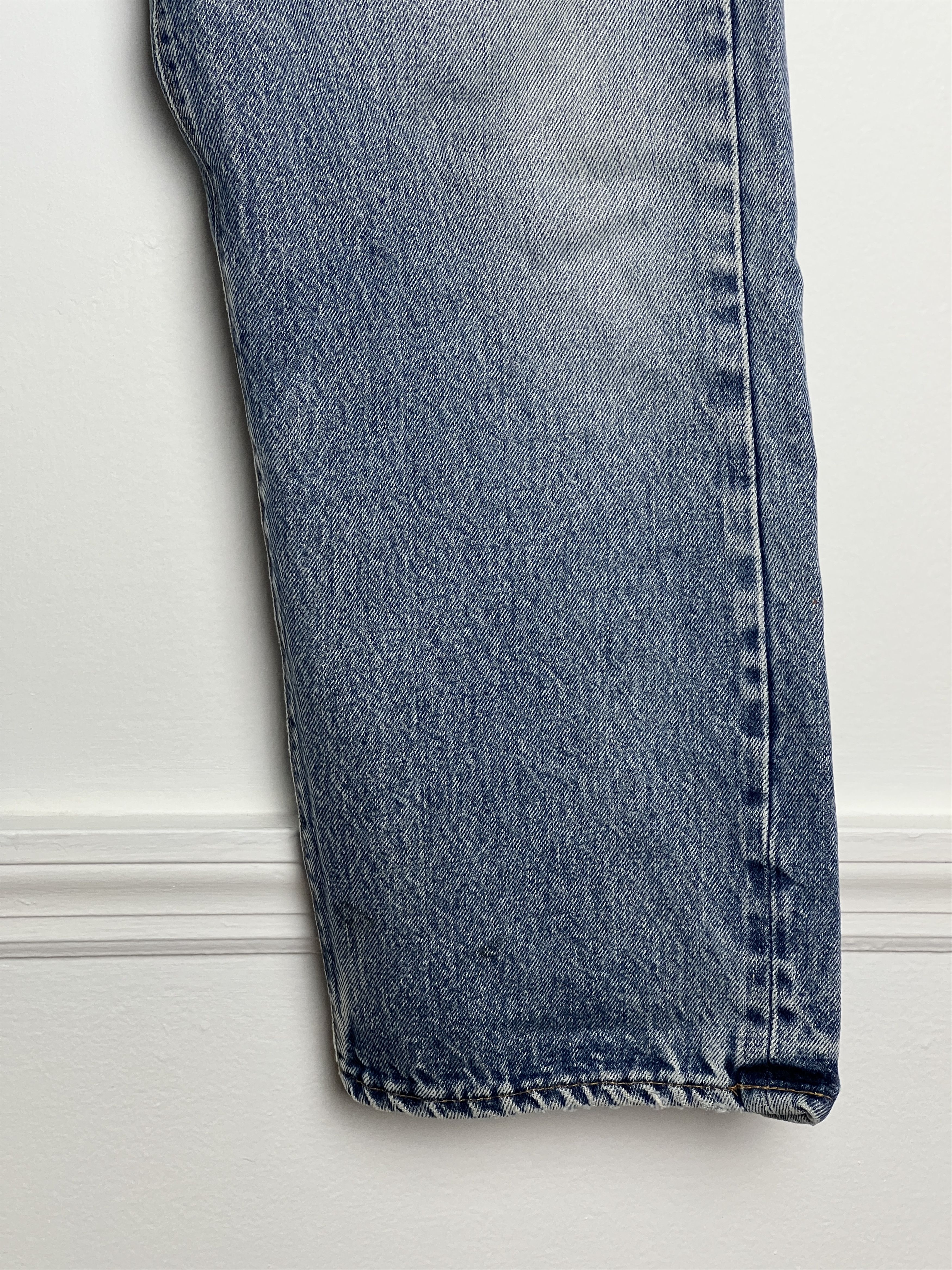 Levi's 1970s Levi's 501 Distressed Redline Selvedge #524 Denim Size US 33 - 3 Thumbnail