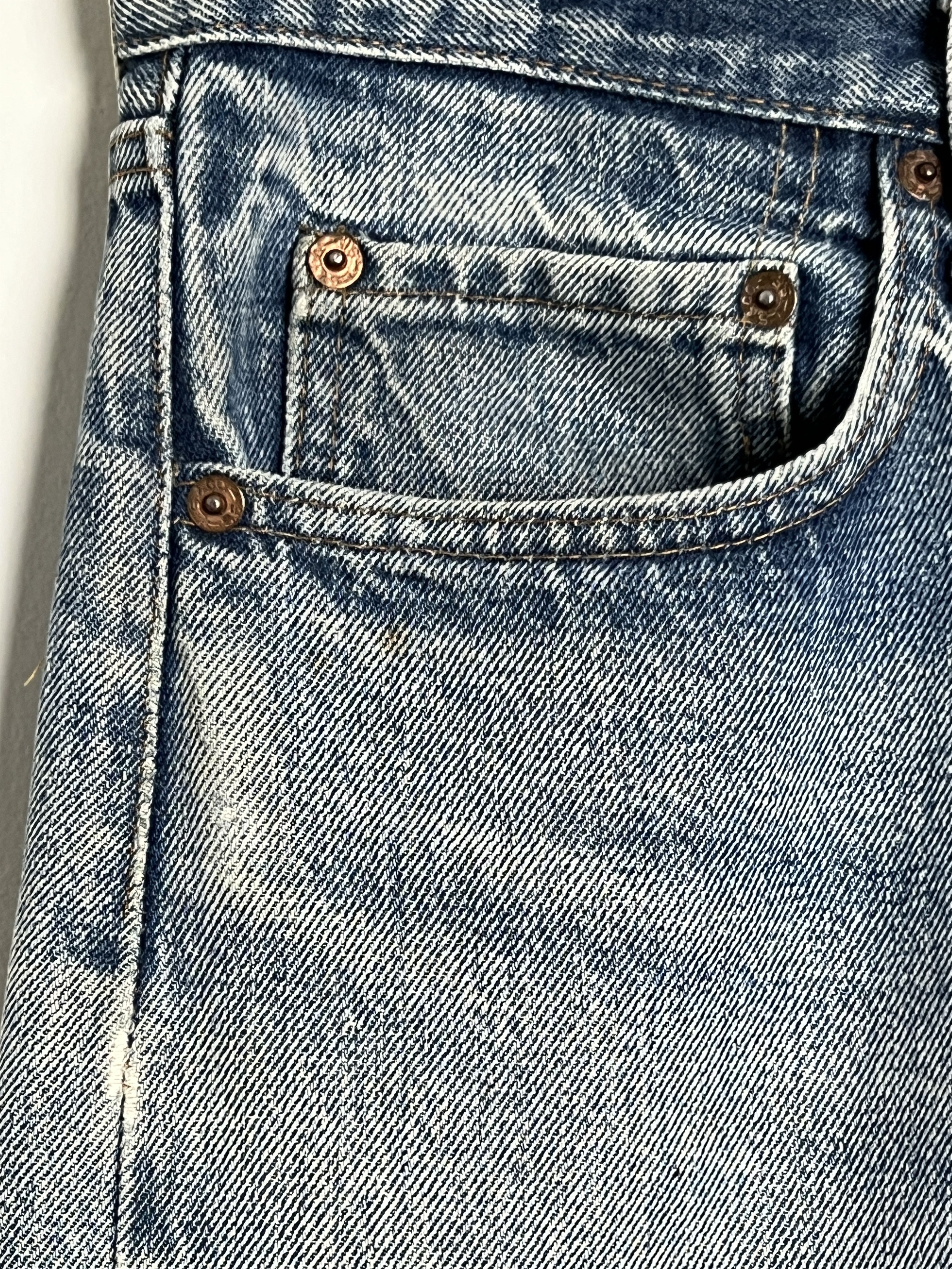 Levi's 1970s Levi's 501 Distressed Redline Selvedge #524 Denim Size US 33 - 5 Thumbnail