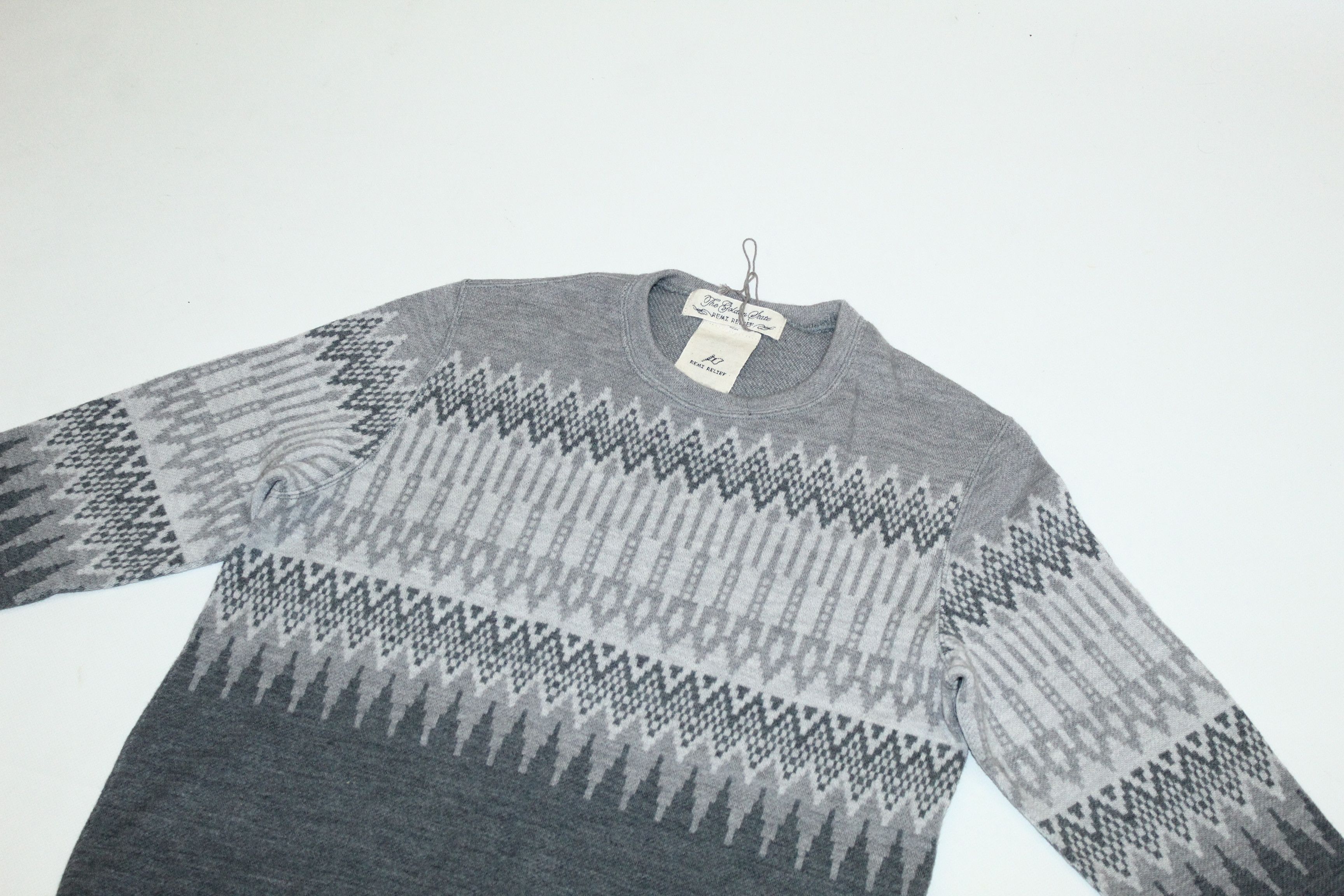 Remi Relief Remi Relief Native Pattern Intarsia Wool Crew Sweater Size US M / EU 48-50 / 2 - 3 Thumbnail