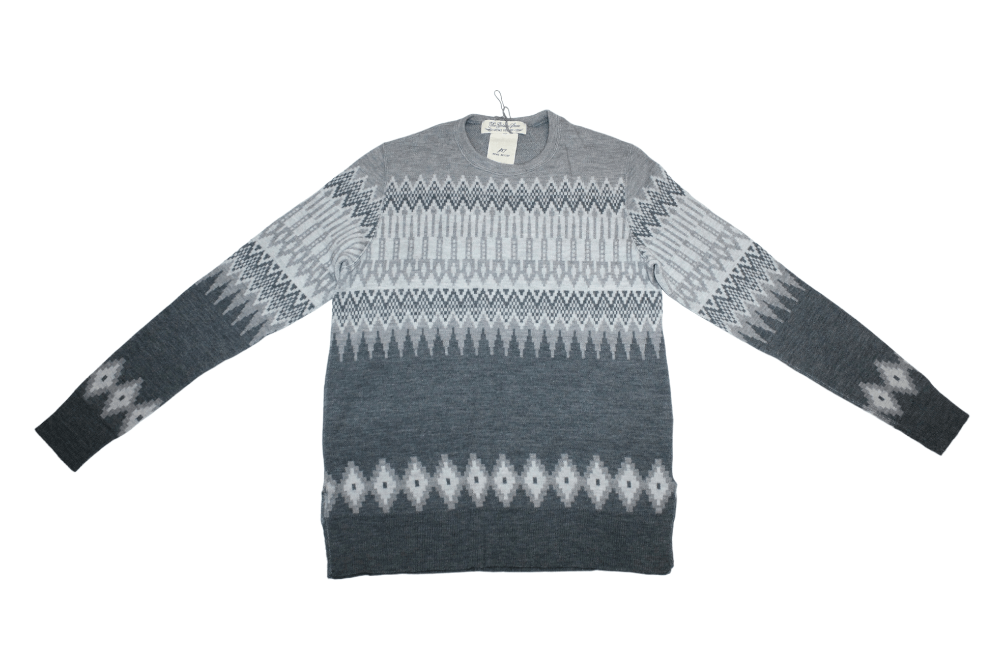 Remi Relief Remi Relief Native Pattern Intarsia Wool Crew Sweater Size US M / EU 48-50 / 2 - 2 Thumbnail